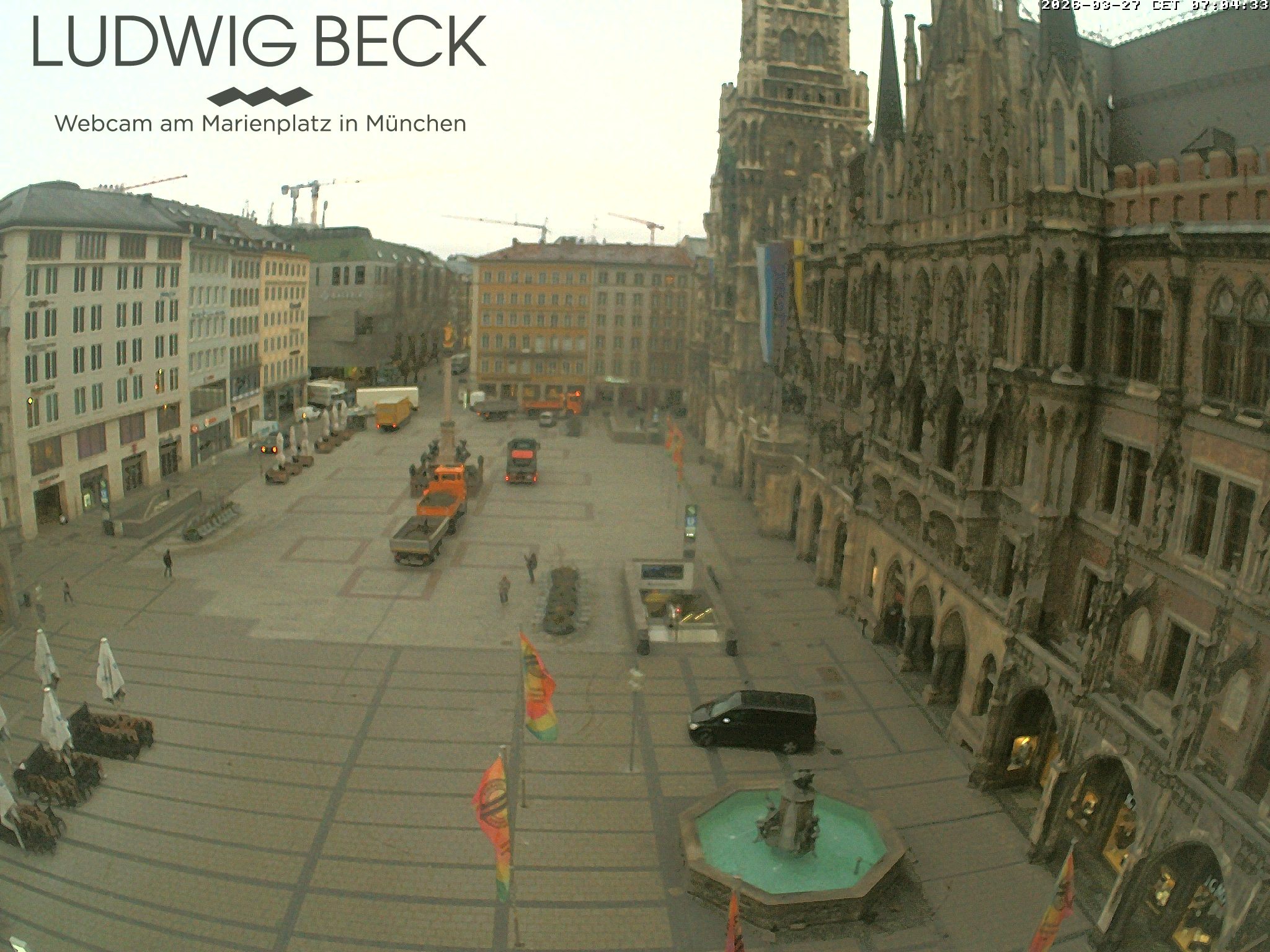 Archiv Foto Webcam am Marienplatz München