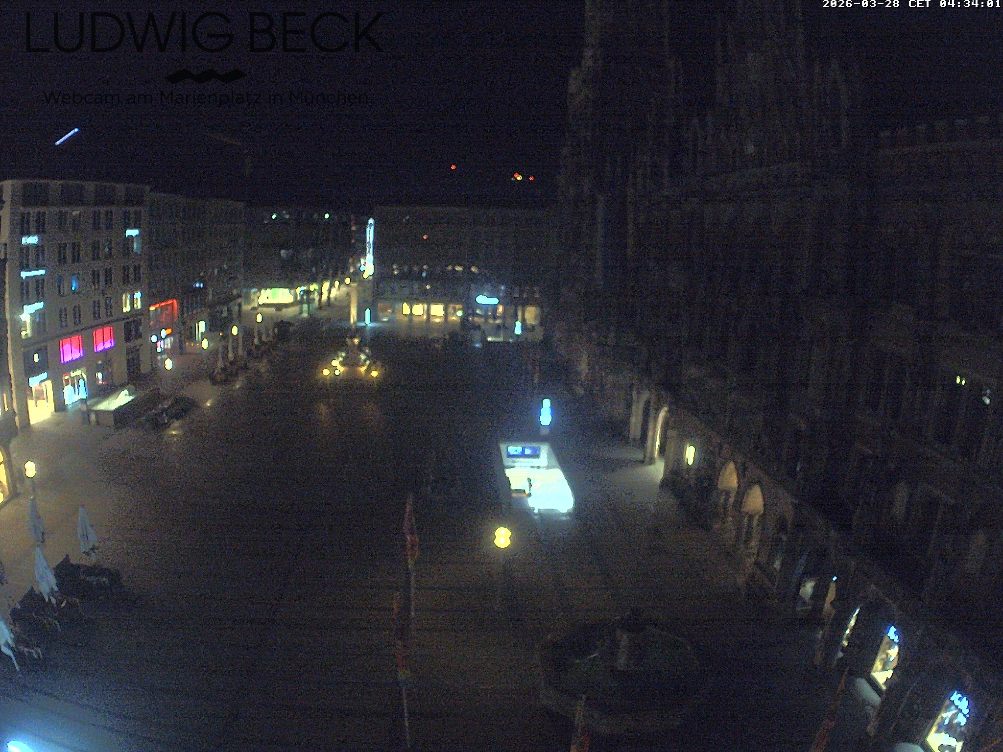 Archiv Foto Webcam am Marienplatz München