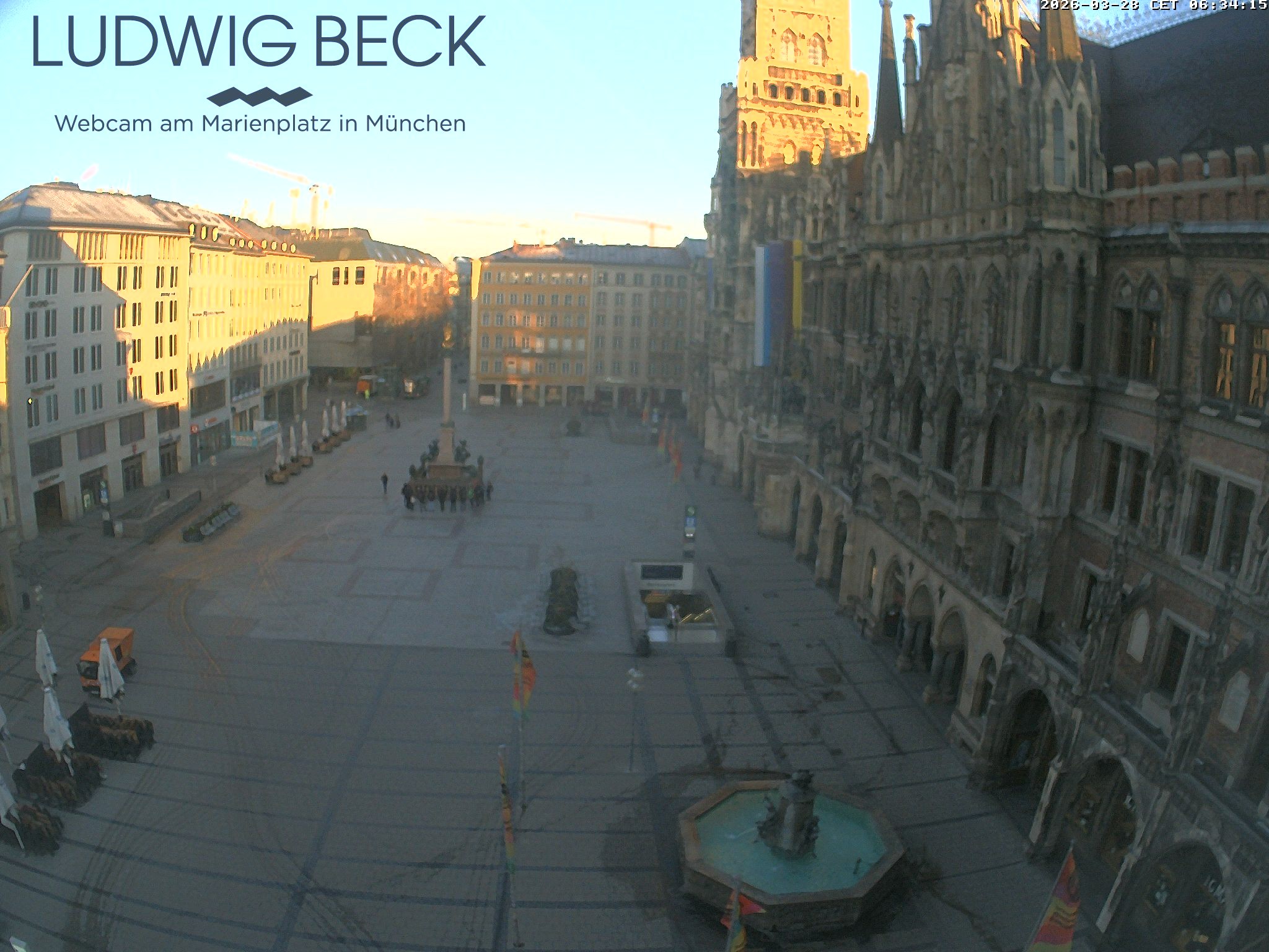 Archiv Foto Webcam am Marienplatz München