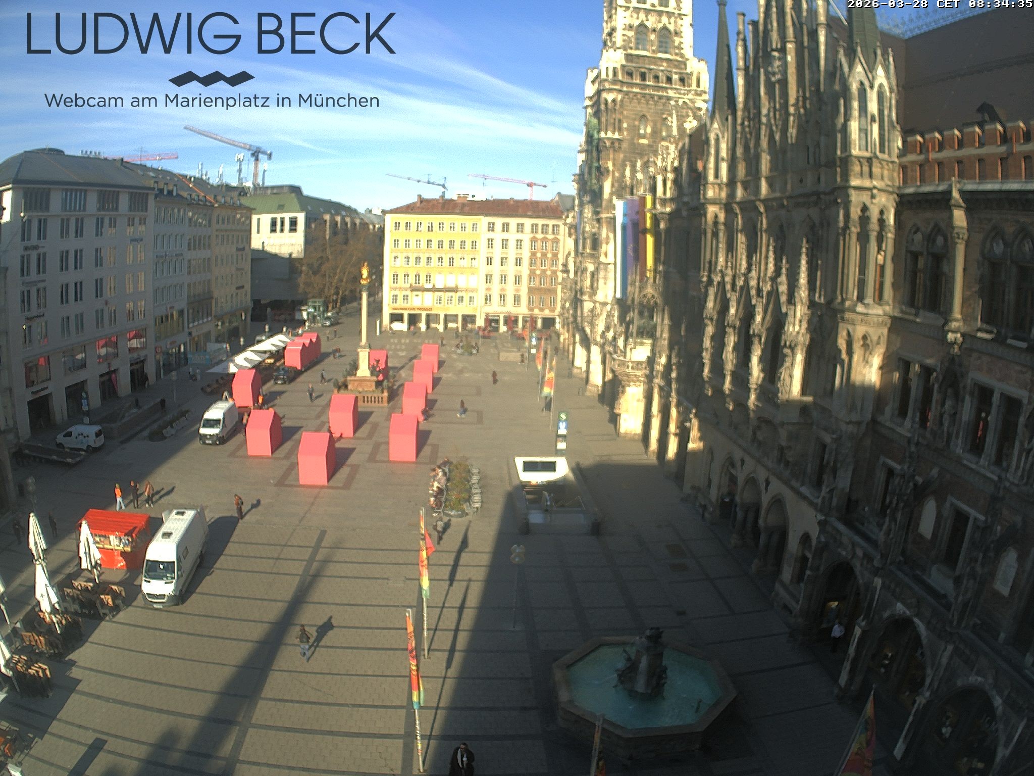 Archiv Foto Webcam am Marienplatz München