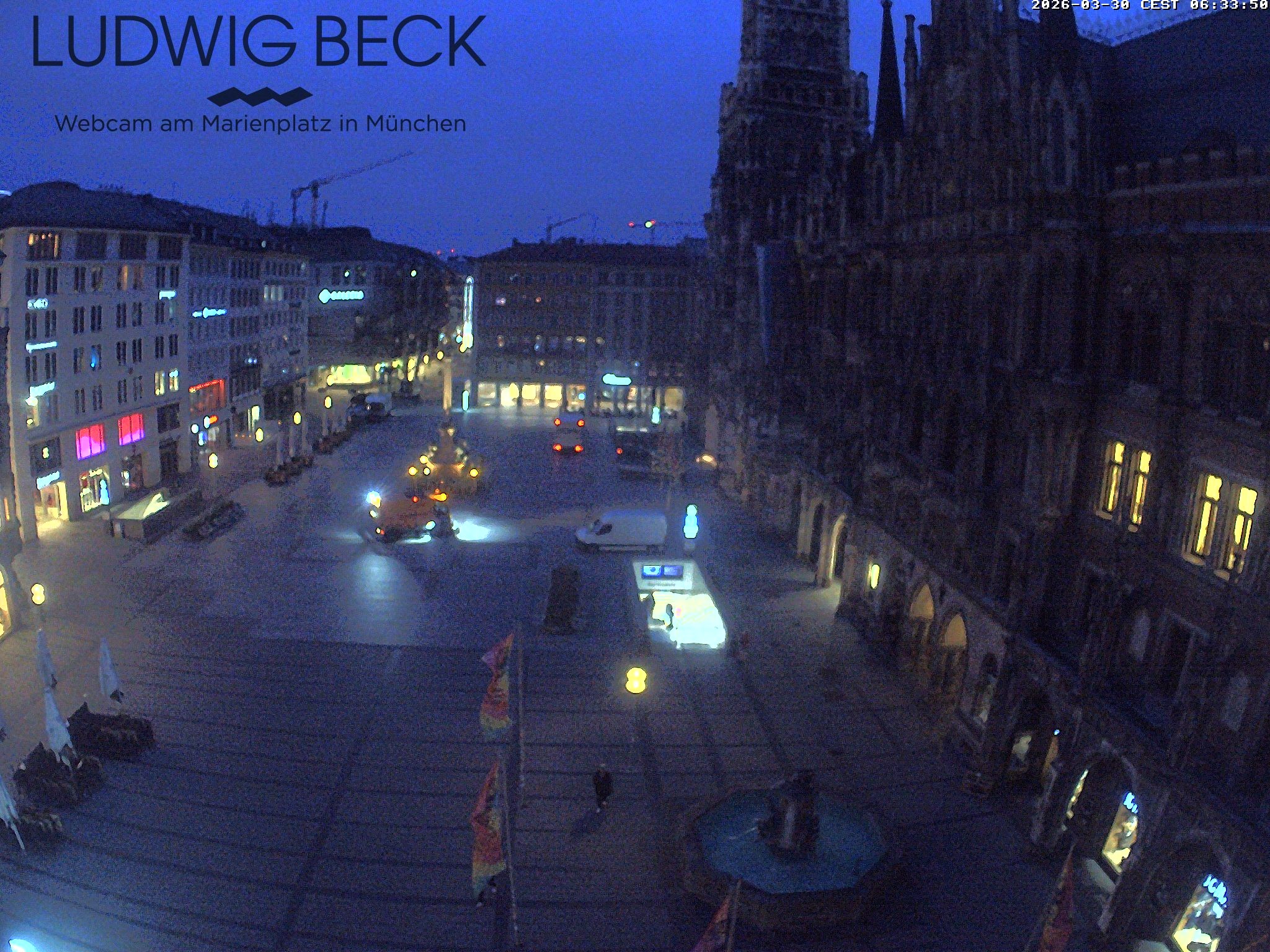 Archived image Webcam at the Marienplatz, Munich