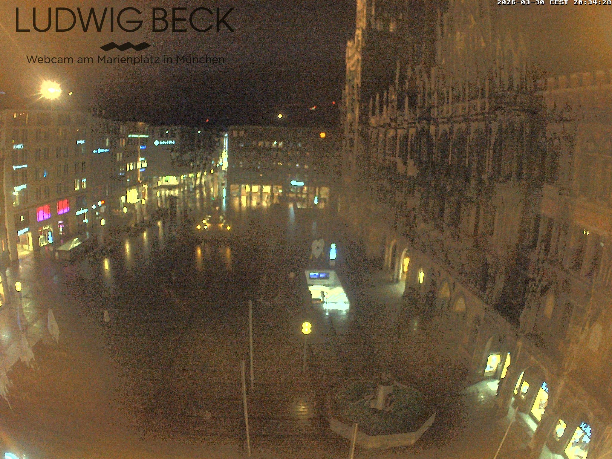 Archived image Webcam at the Marienplatz, Munich