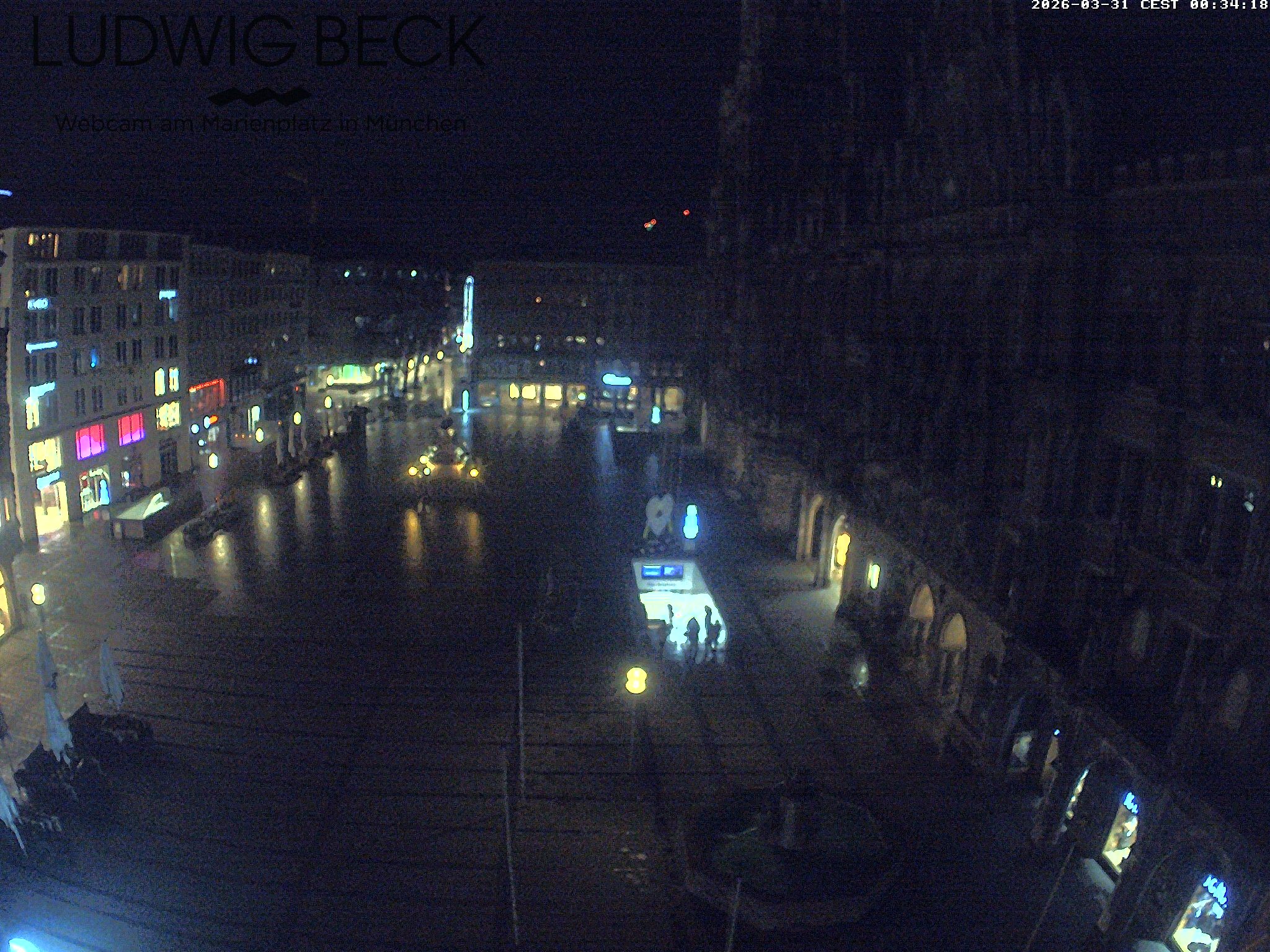 Archived image Webcam at the Marienplatz, Munich