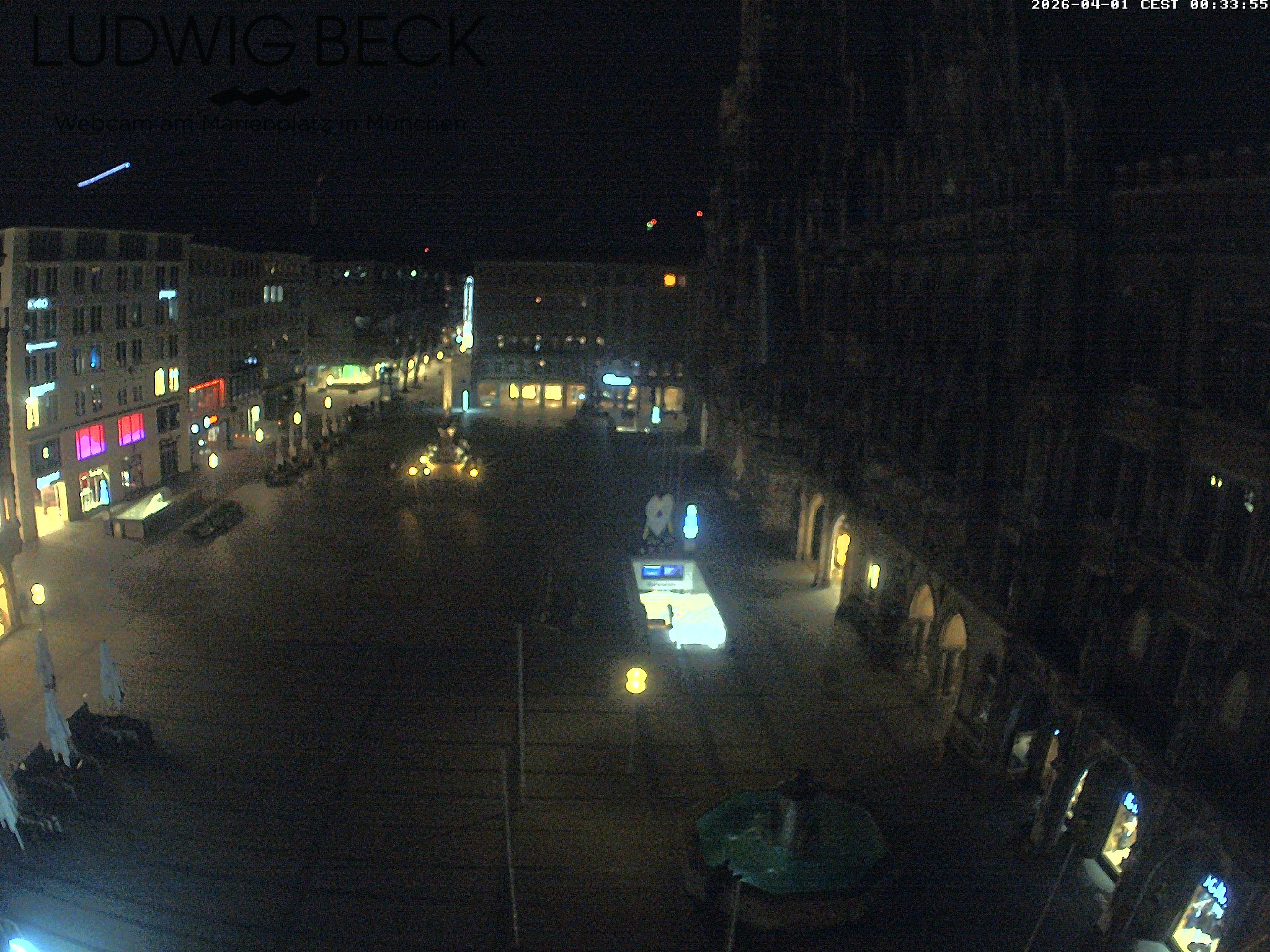 Archiv Foto Webcam am Marienplatz München