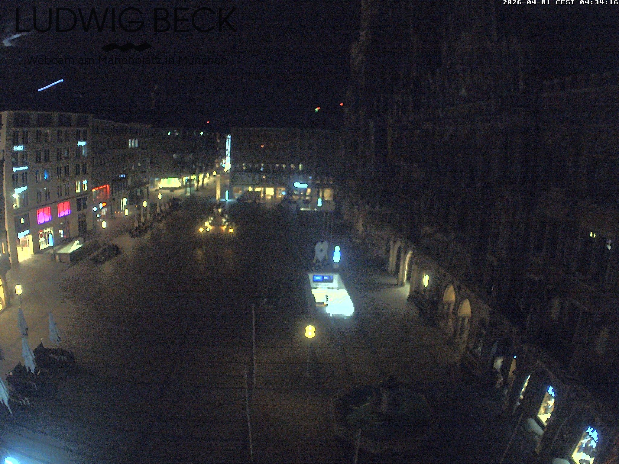 Archiv Foto Webcam am Marienplatz München
