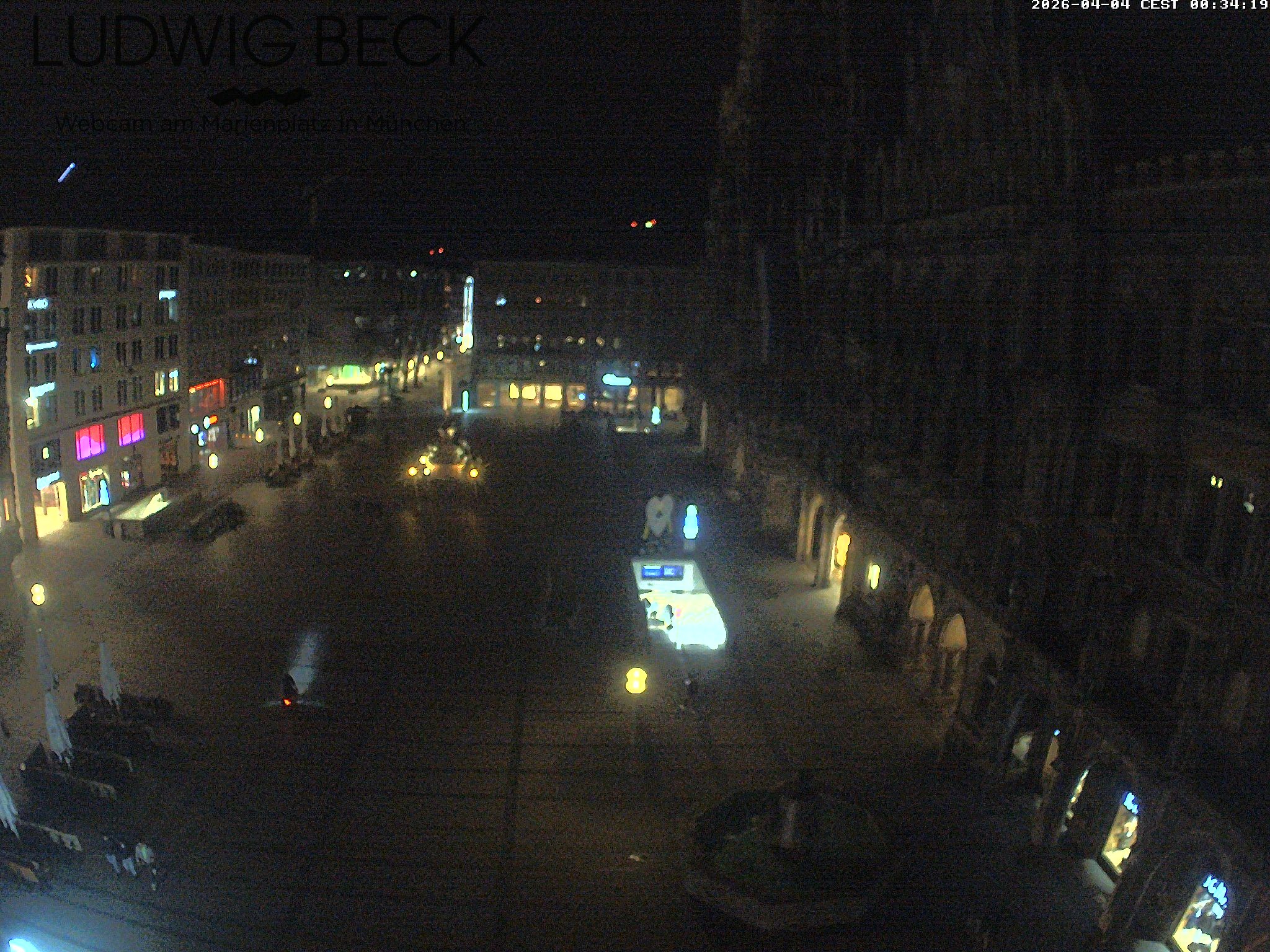 Archiv Foto Webcam am Marienplatz München