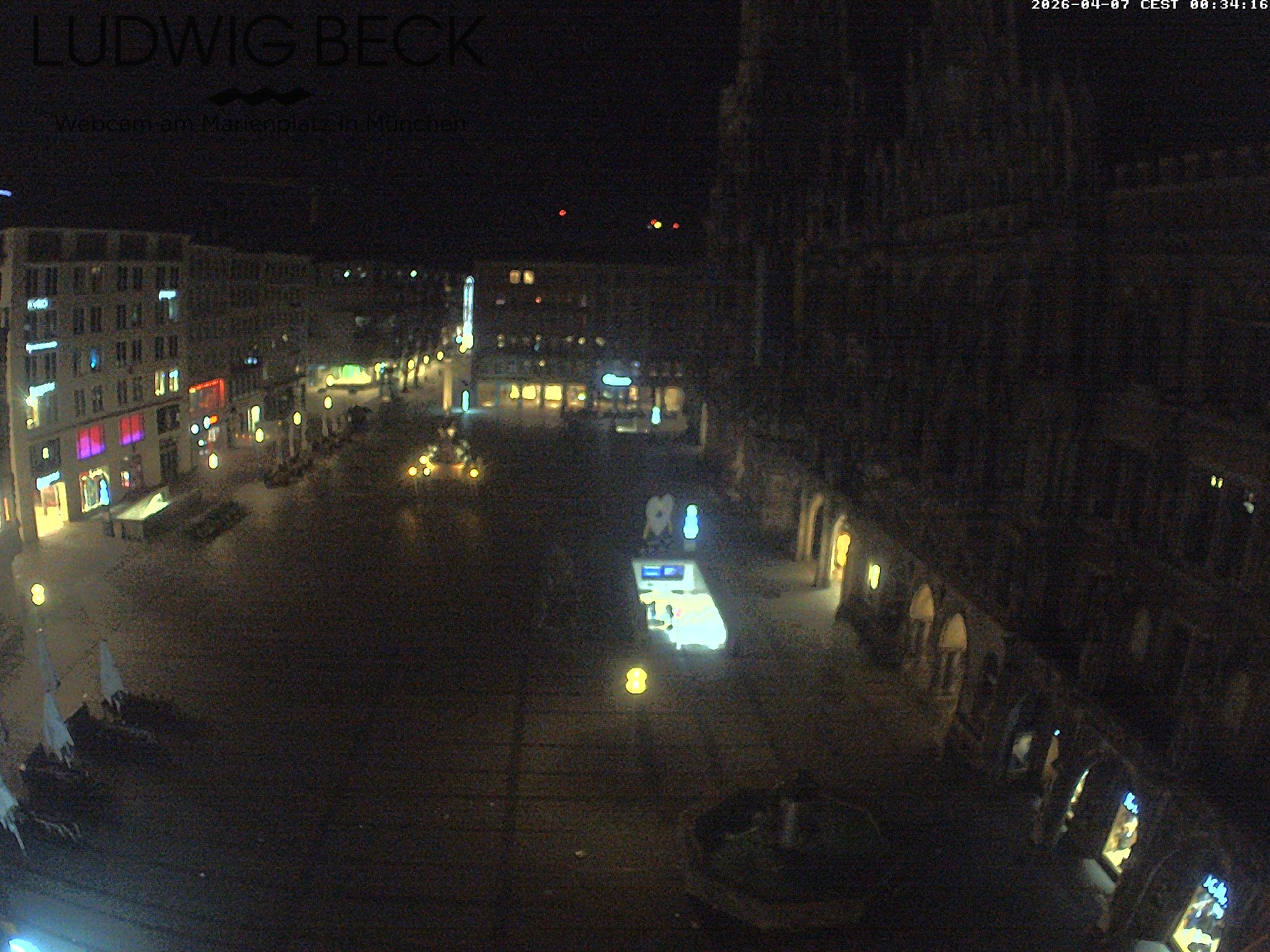 Archiv Foto Webcam am Marienplatz München