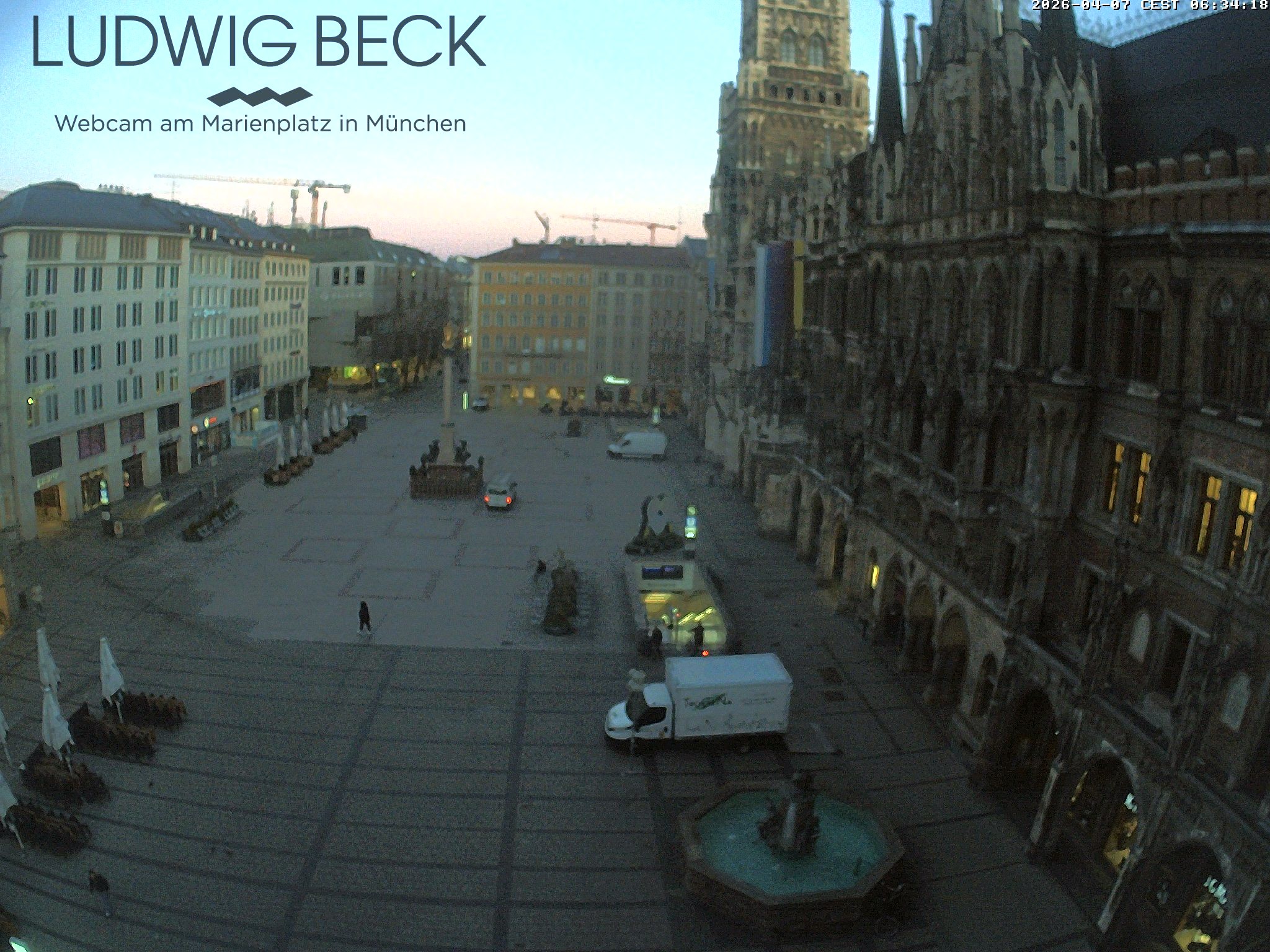 Archiv Foto Webcam am Marienplatz München