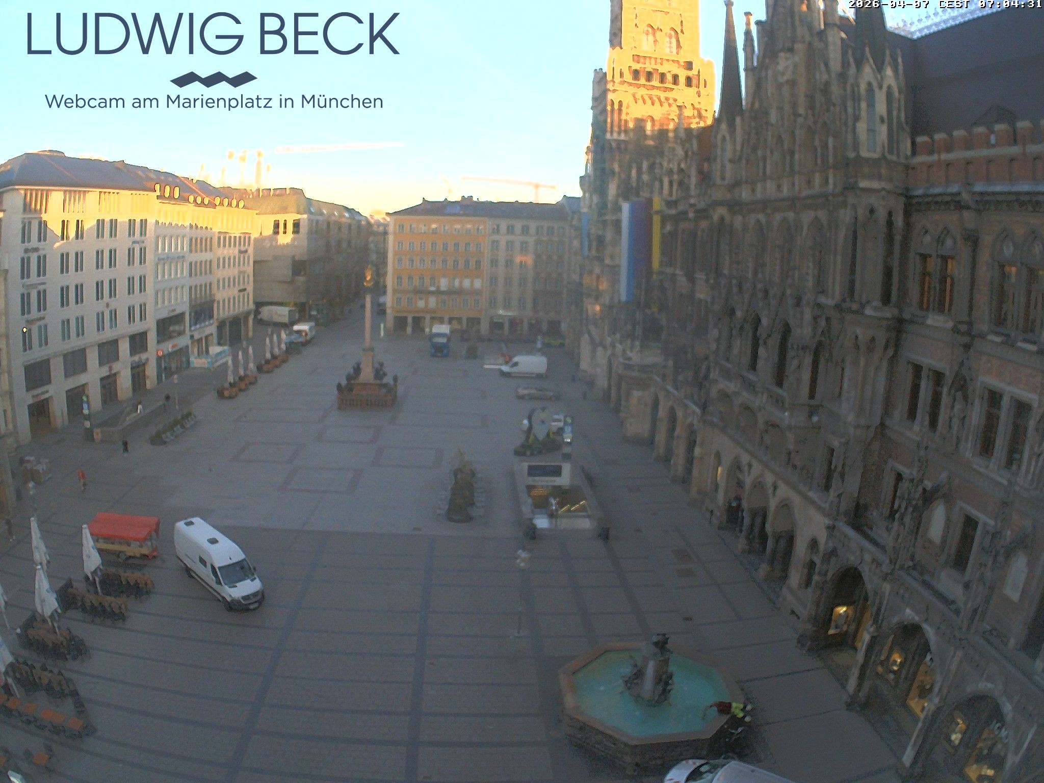 Archiv Foto Webcam am Marienplatz München