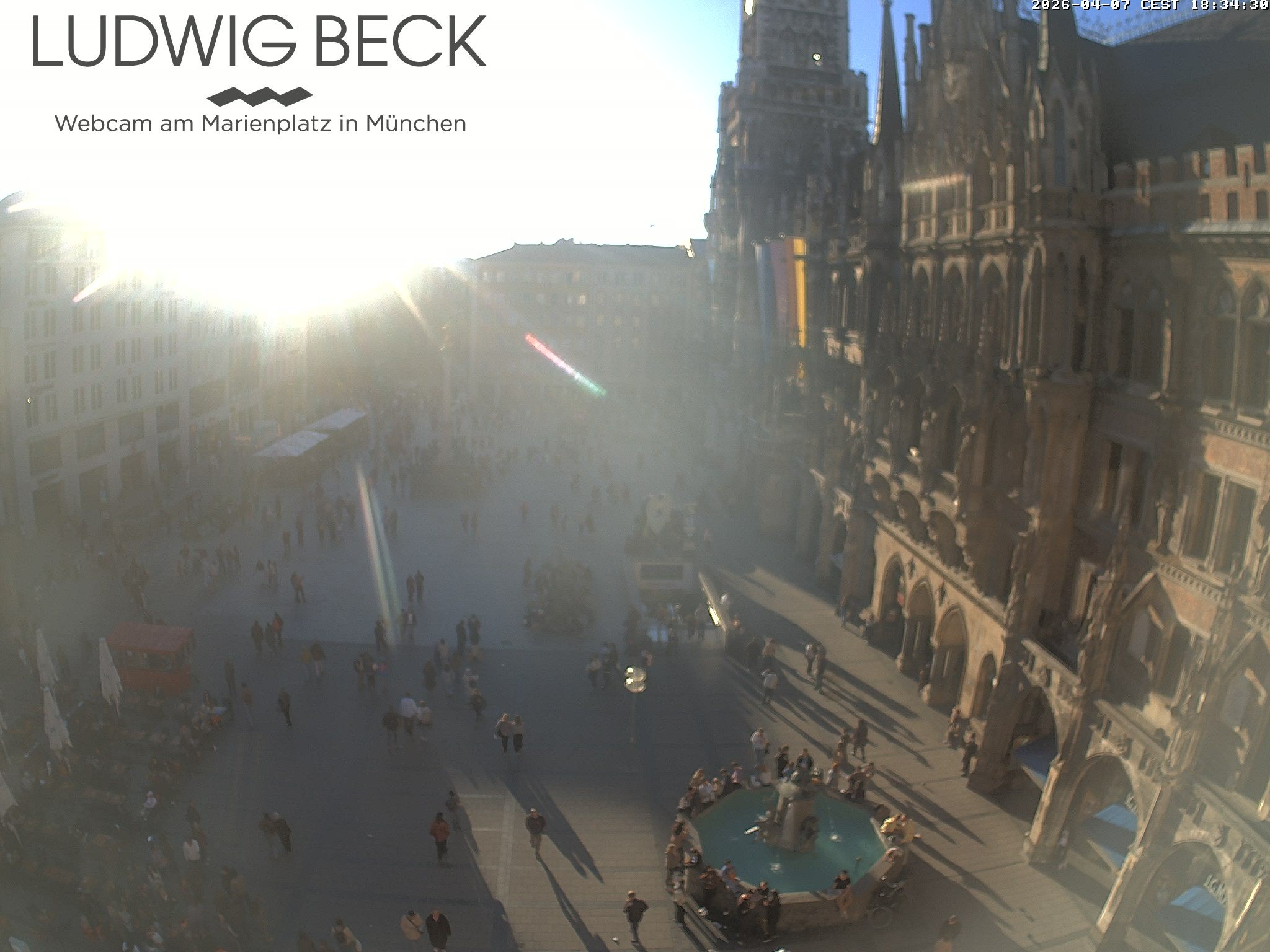 Archiv Foto Webcam am Marienplatz München
