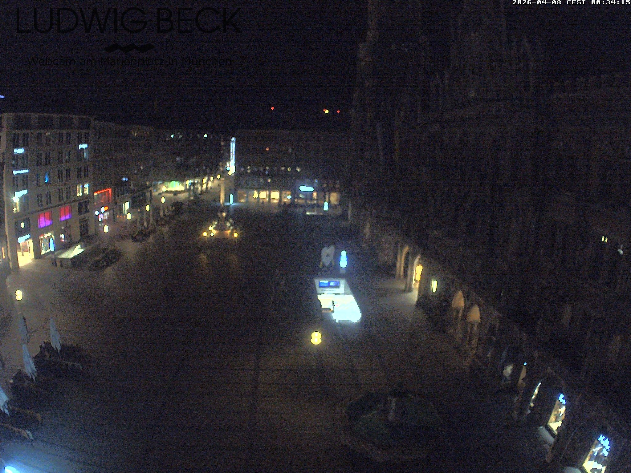 Archiv Foto Webcam am Marienplatz München