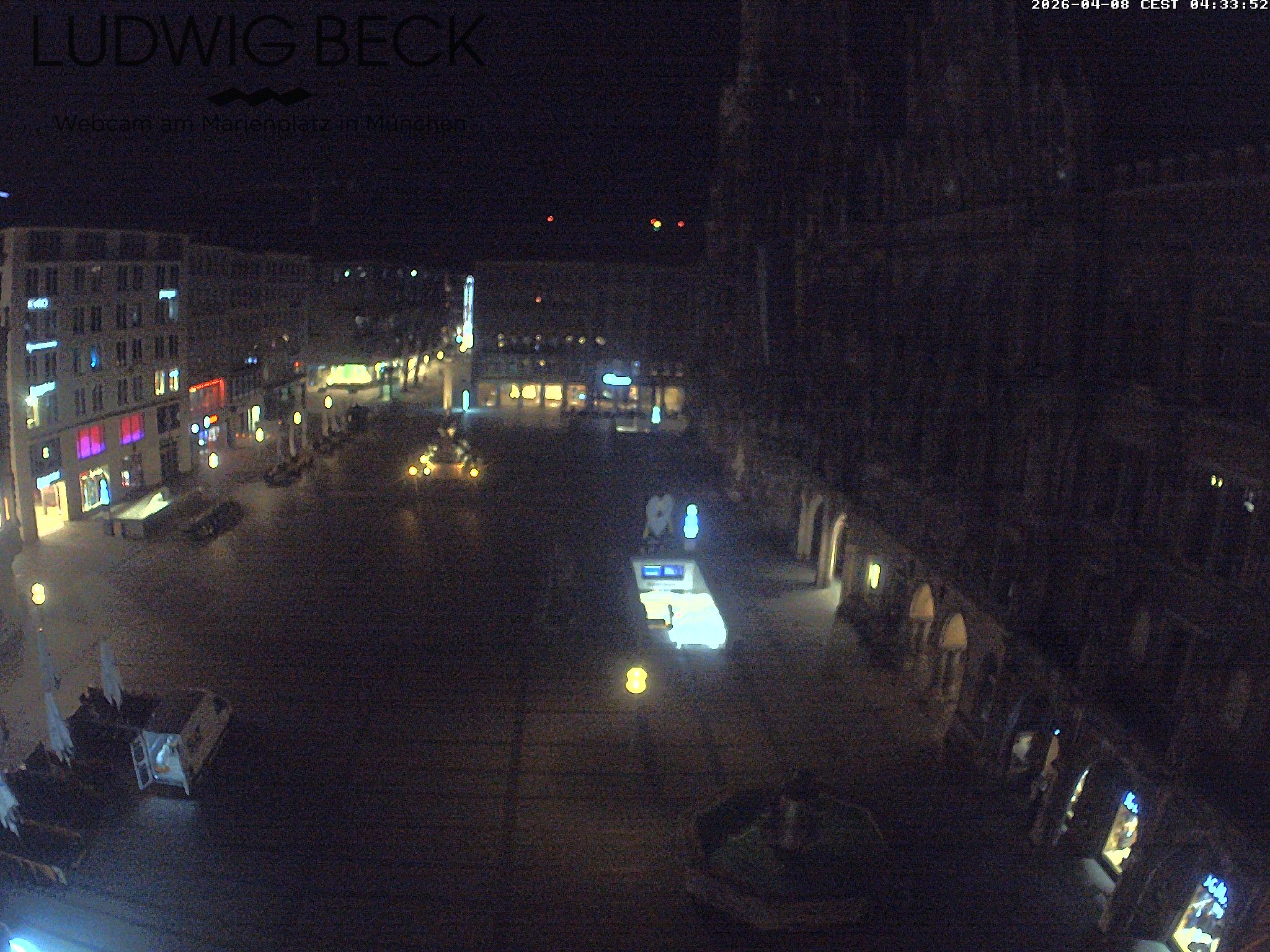 Archiv Foto Webcam am Marienplatz München
