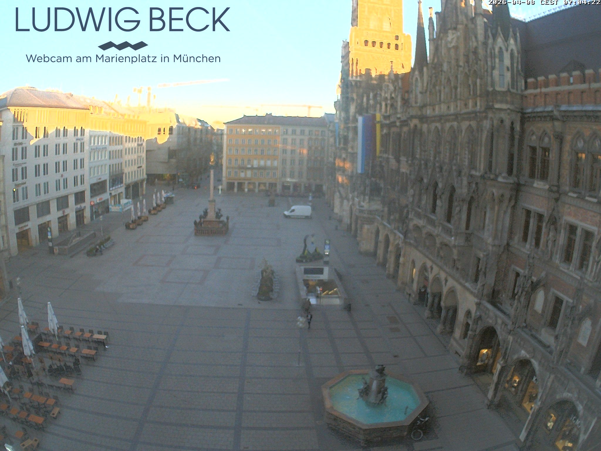 Archiv Foto Webcam am Marienplatz München