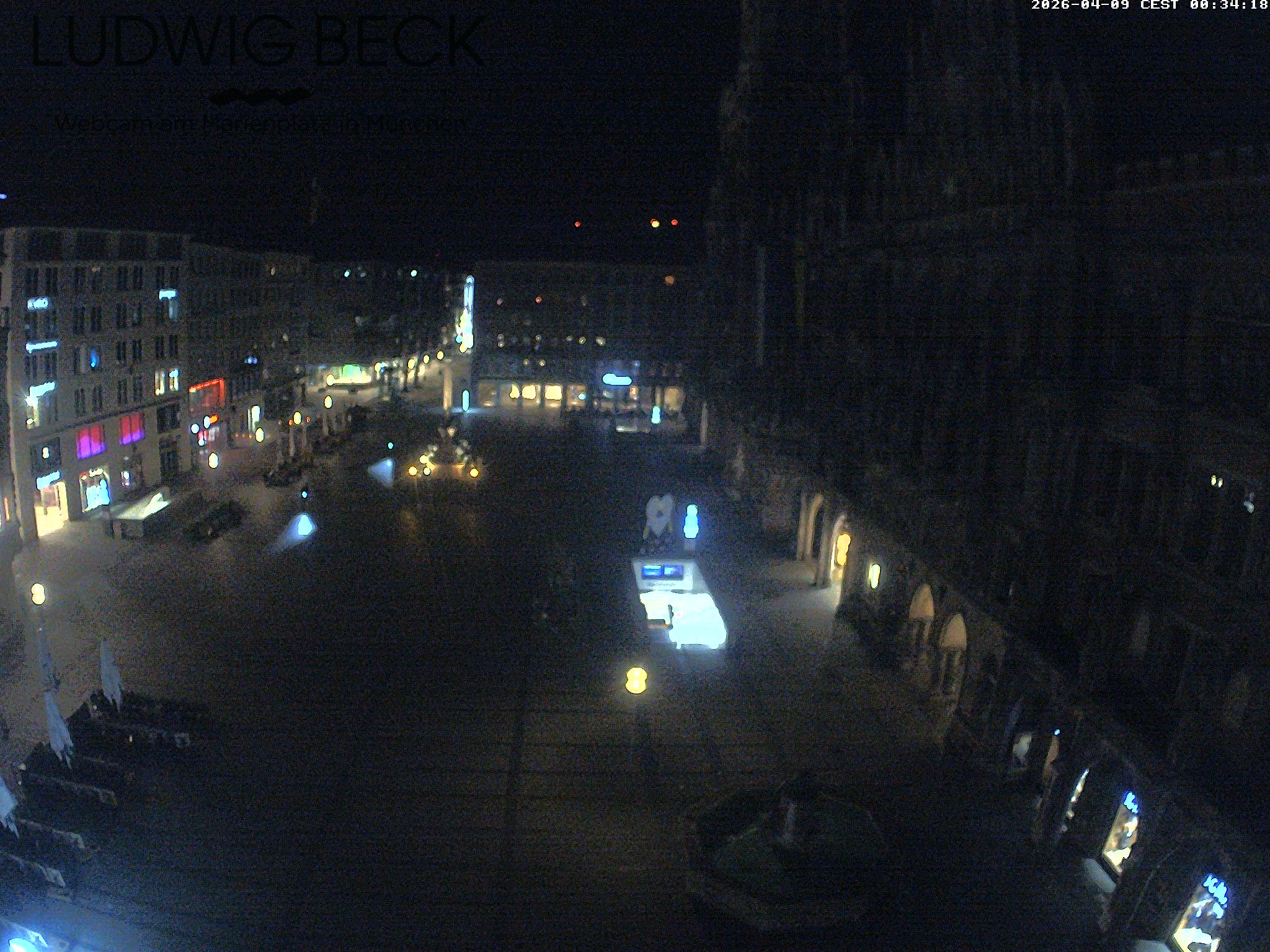 Archived image Webcam at the Marienplatz, Munich