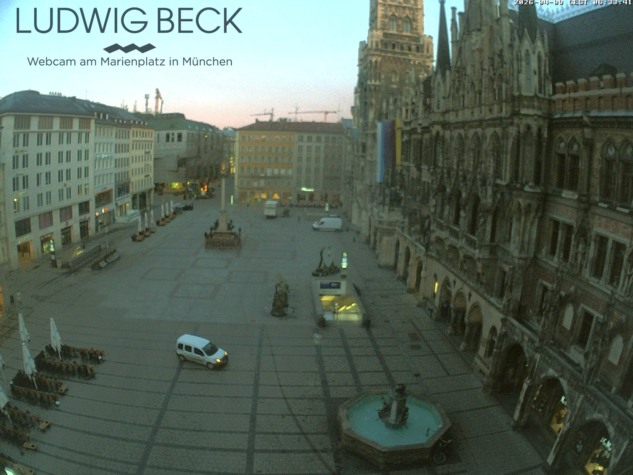 Archived image Webcam at the Marienplatz, Munich
