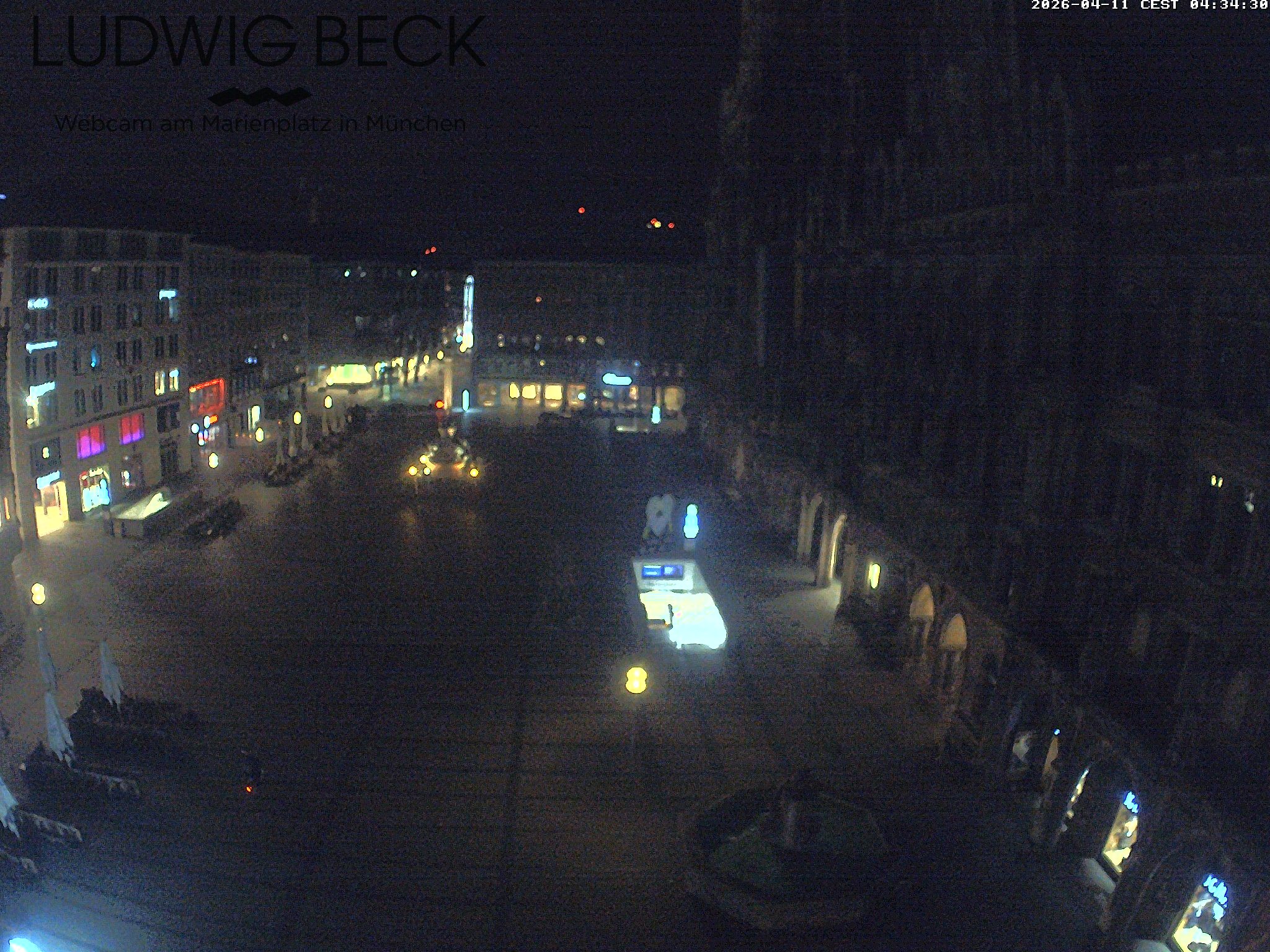 Archiv Foto Webcam am Marienplatz München