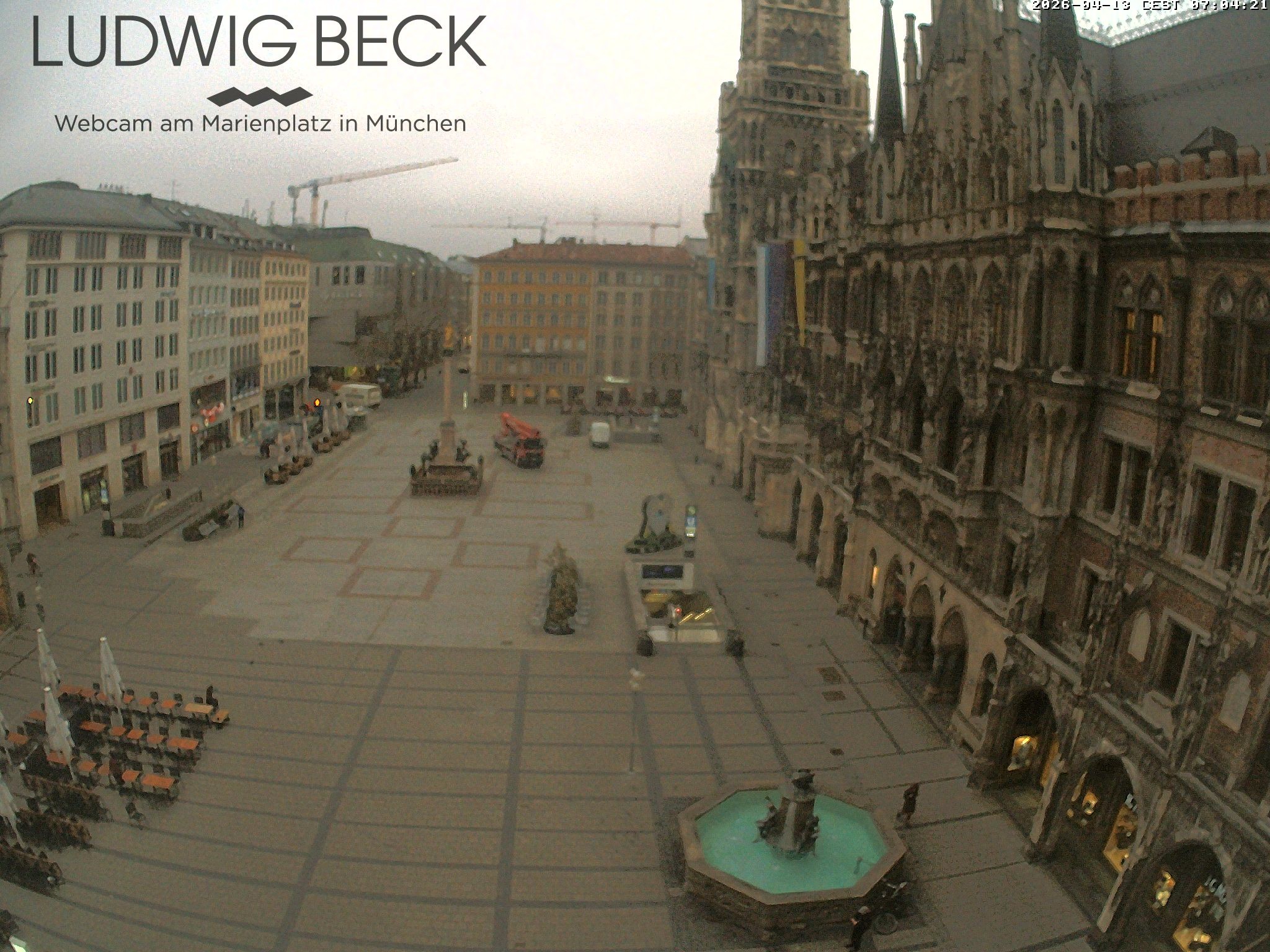 Archived image Webcam at the Marienplatz, Munich