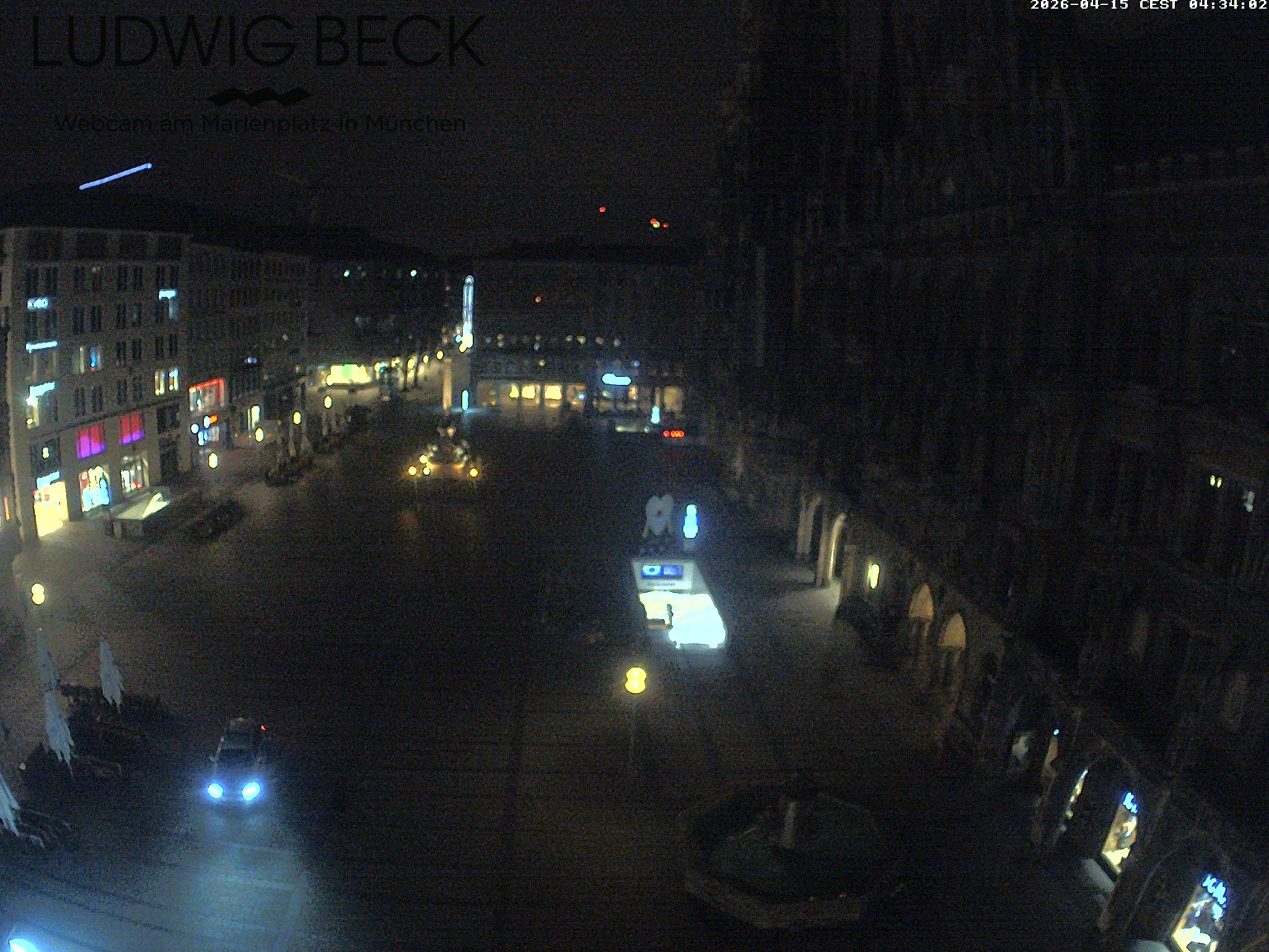 Archiv Foto Webcam am Marienplatz München
