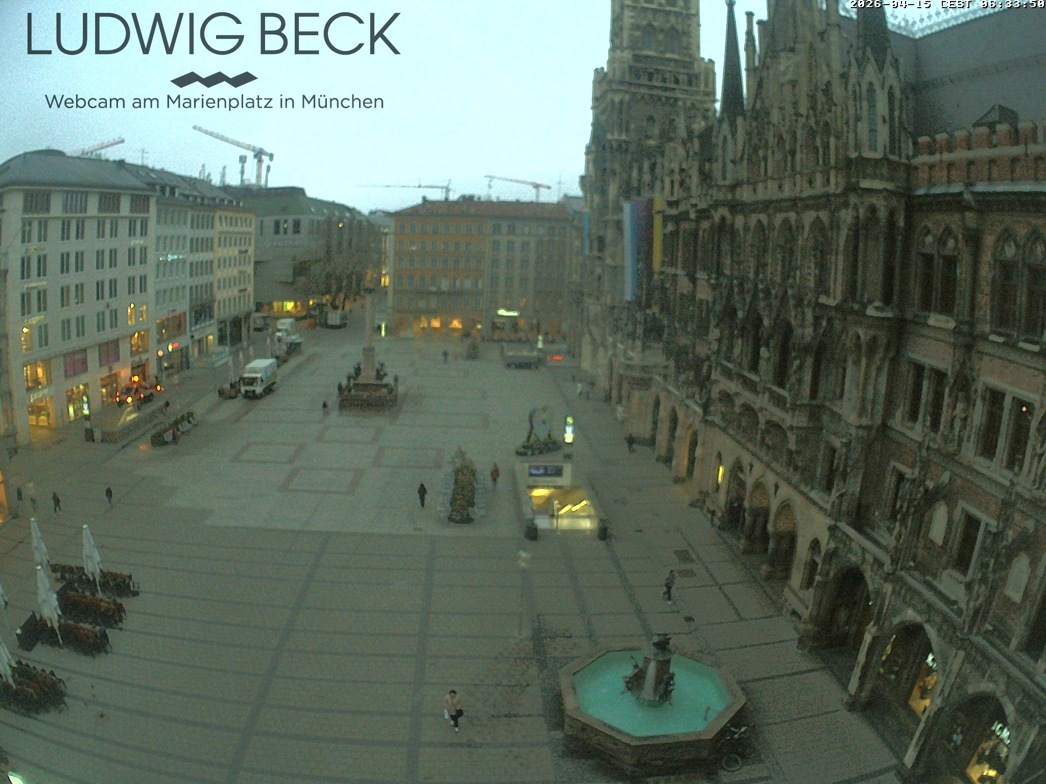 Archiv Foto Webcam am Marienplatz München