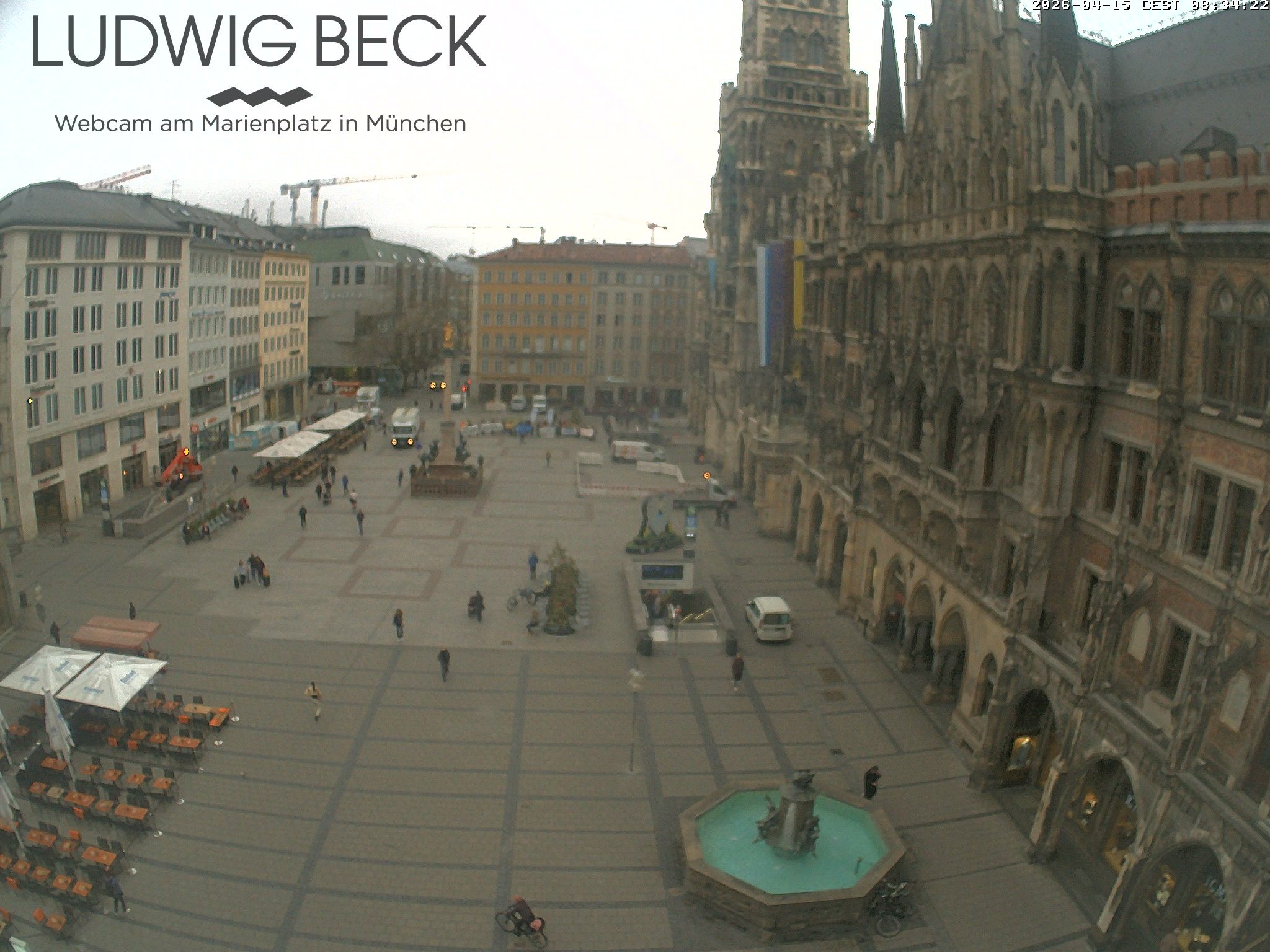 Archiv Foto Webcam am Marienplatz München