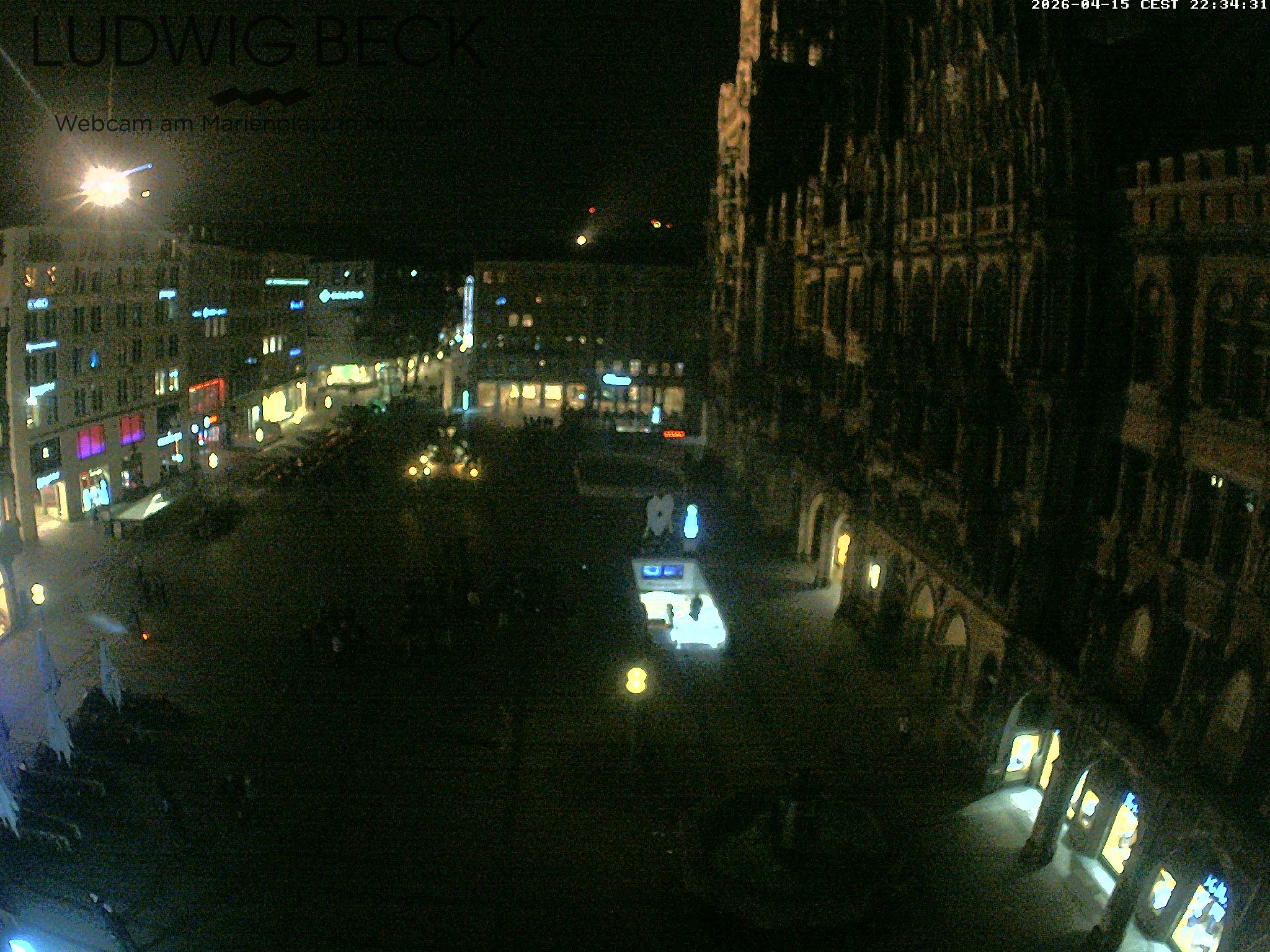Archiv Foto Webcam am Marienplatz München