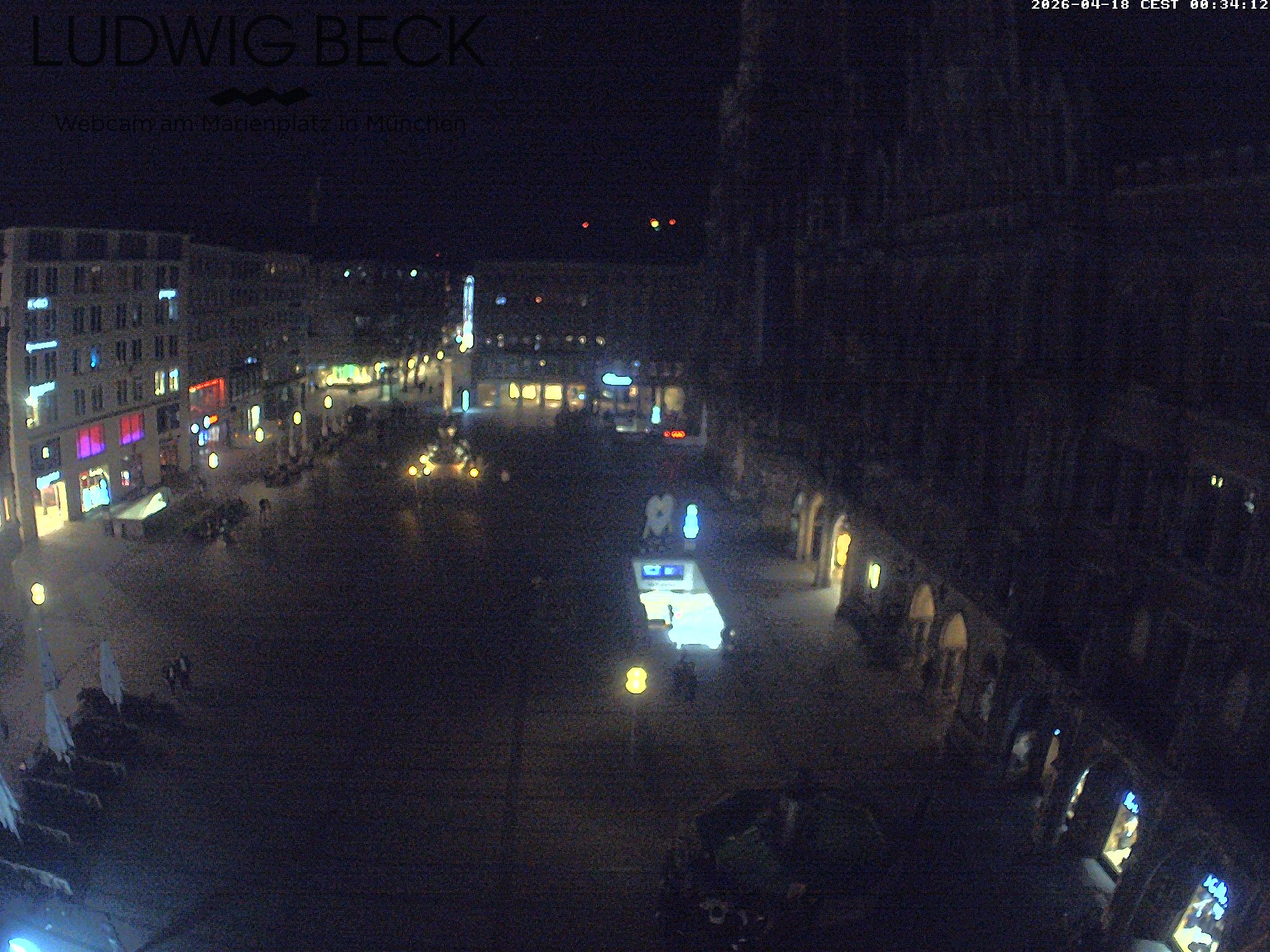 Archiv Foto Webcam am Marienplatz München