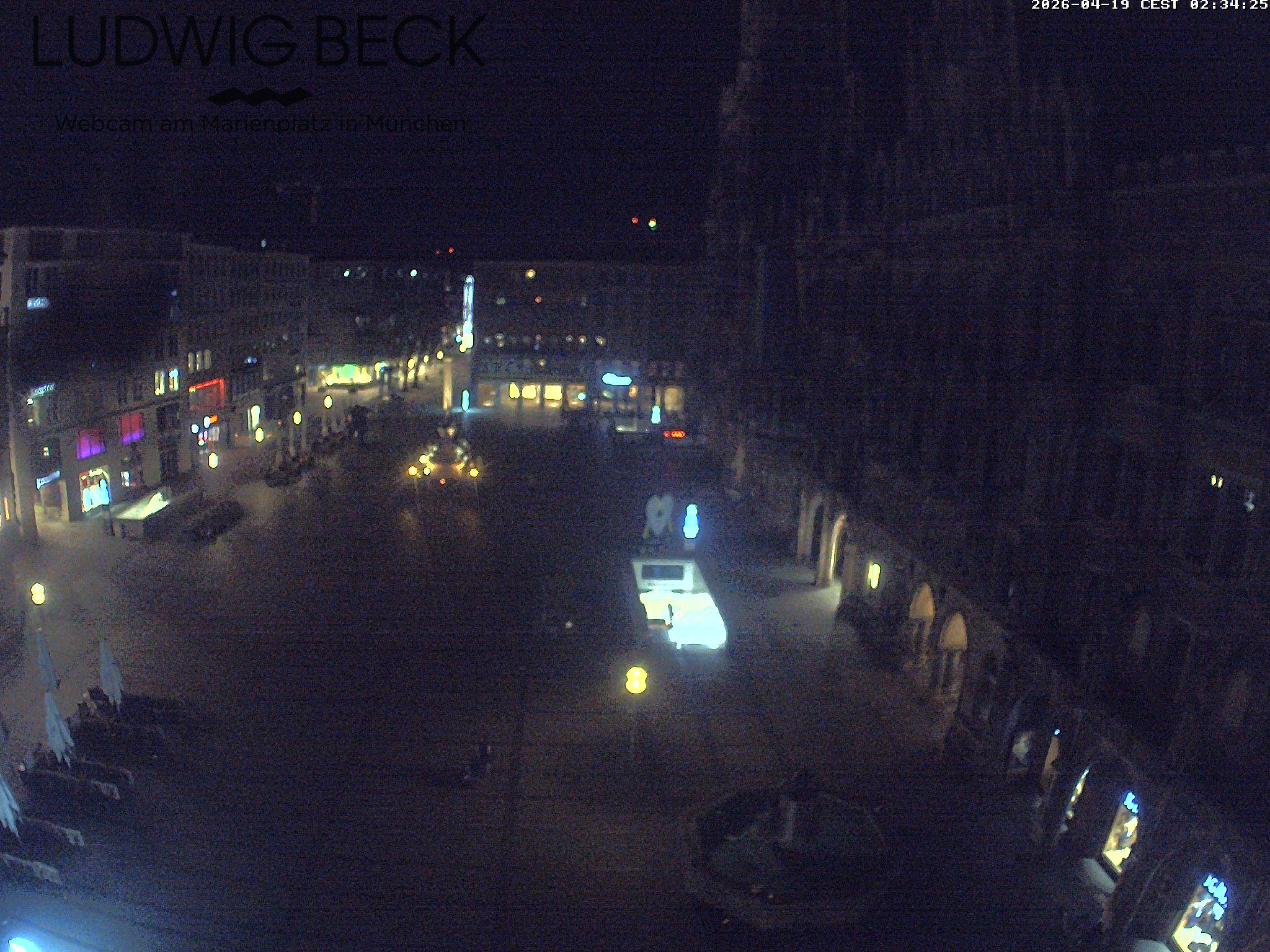 Archiv Foto Webcam am Marienplatz München