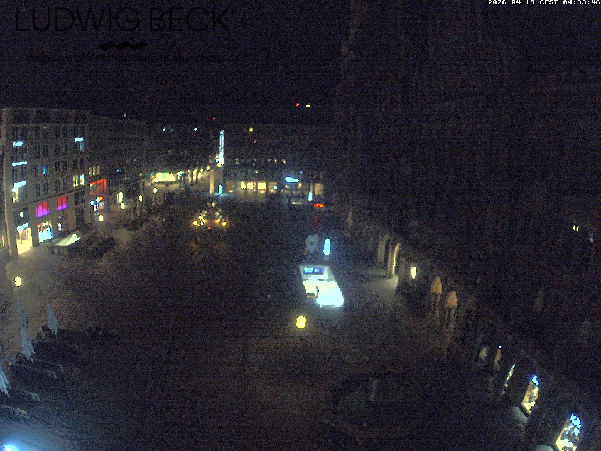 Archived image Webcam at the Marienplatz, Munich