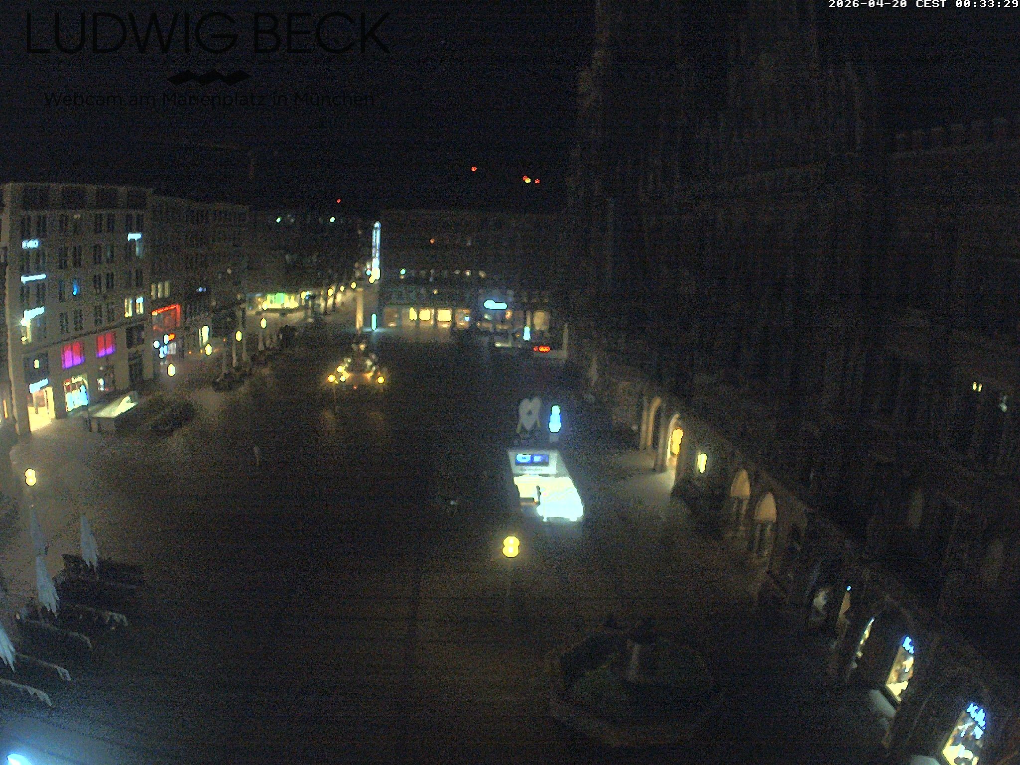 Archiv Foto Webcam am Marienplatz München