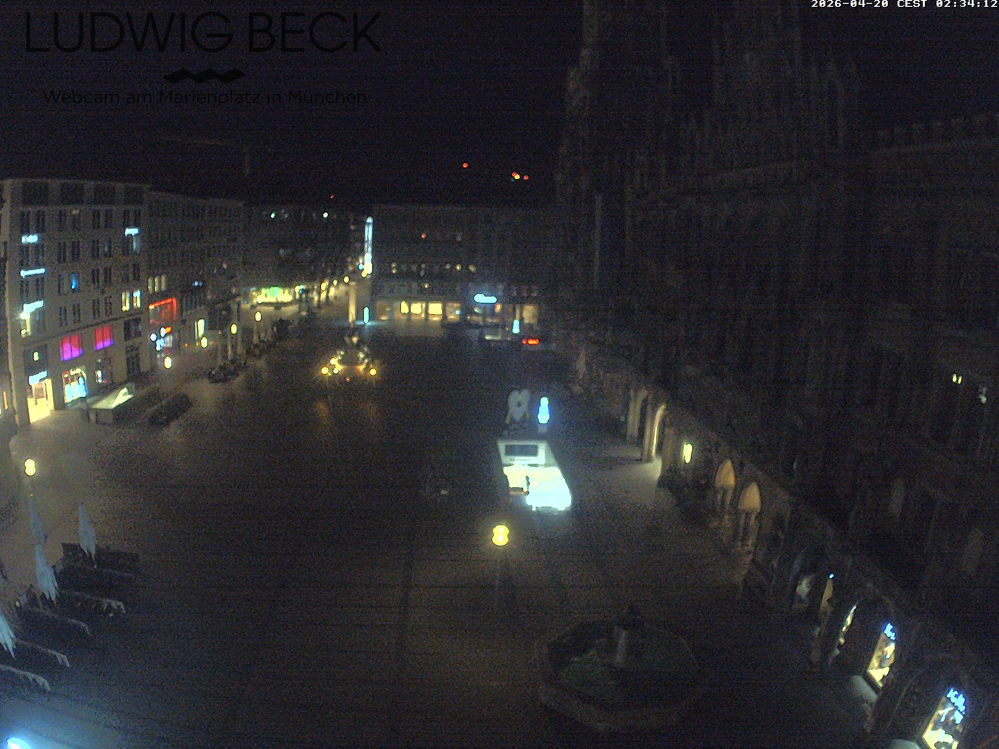 Archived image Webcam at the Marienplatz, Munich