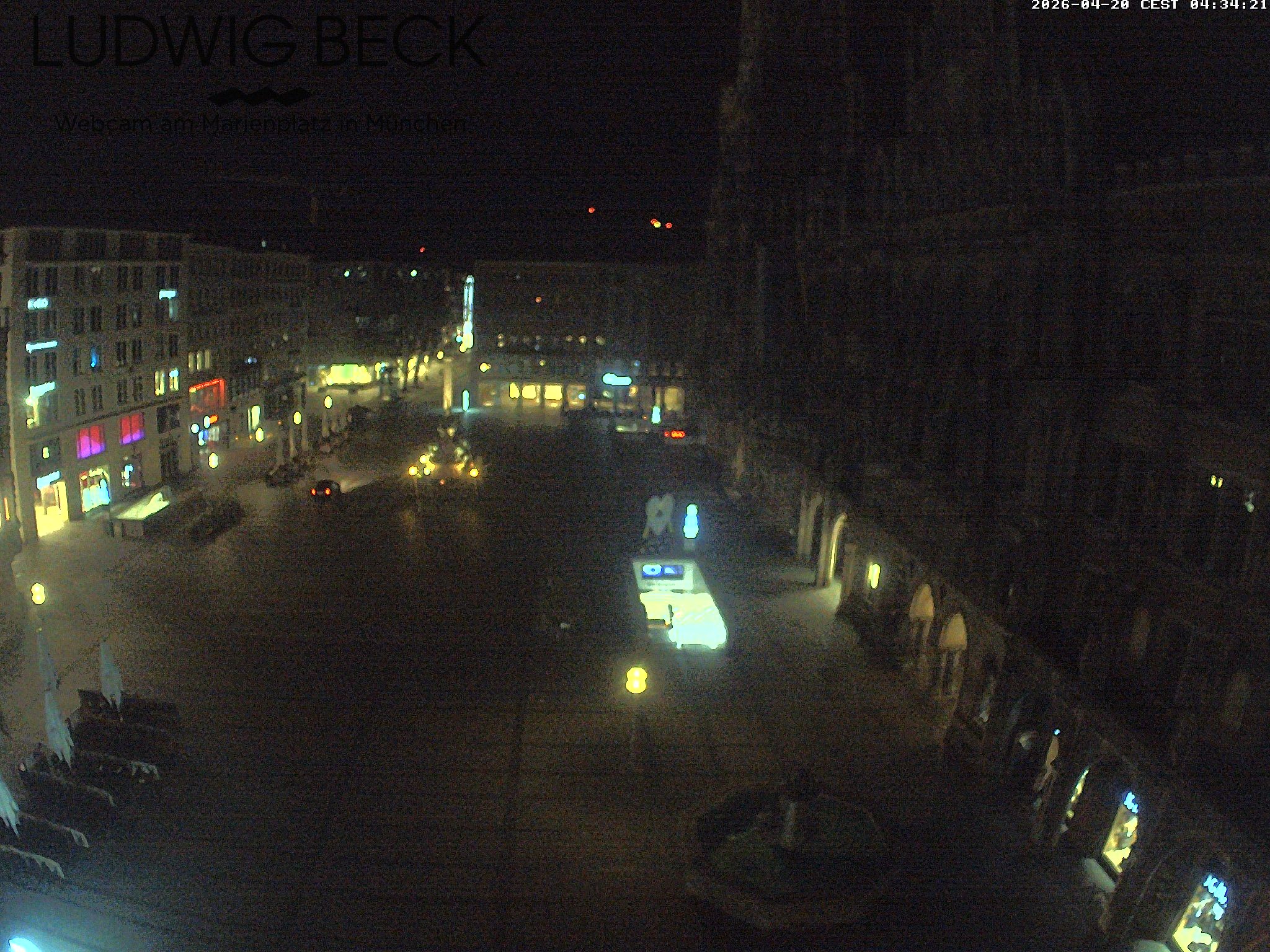 Archiv Foto Webcam am Marienplatz München