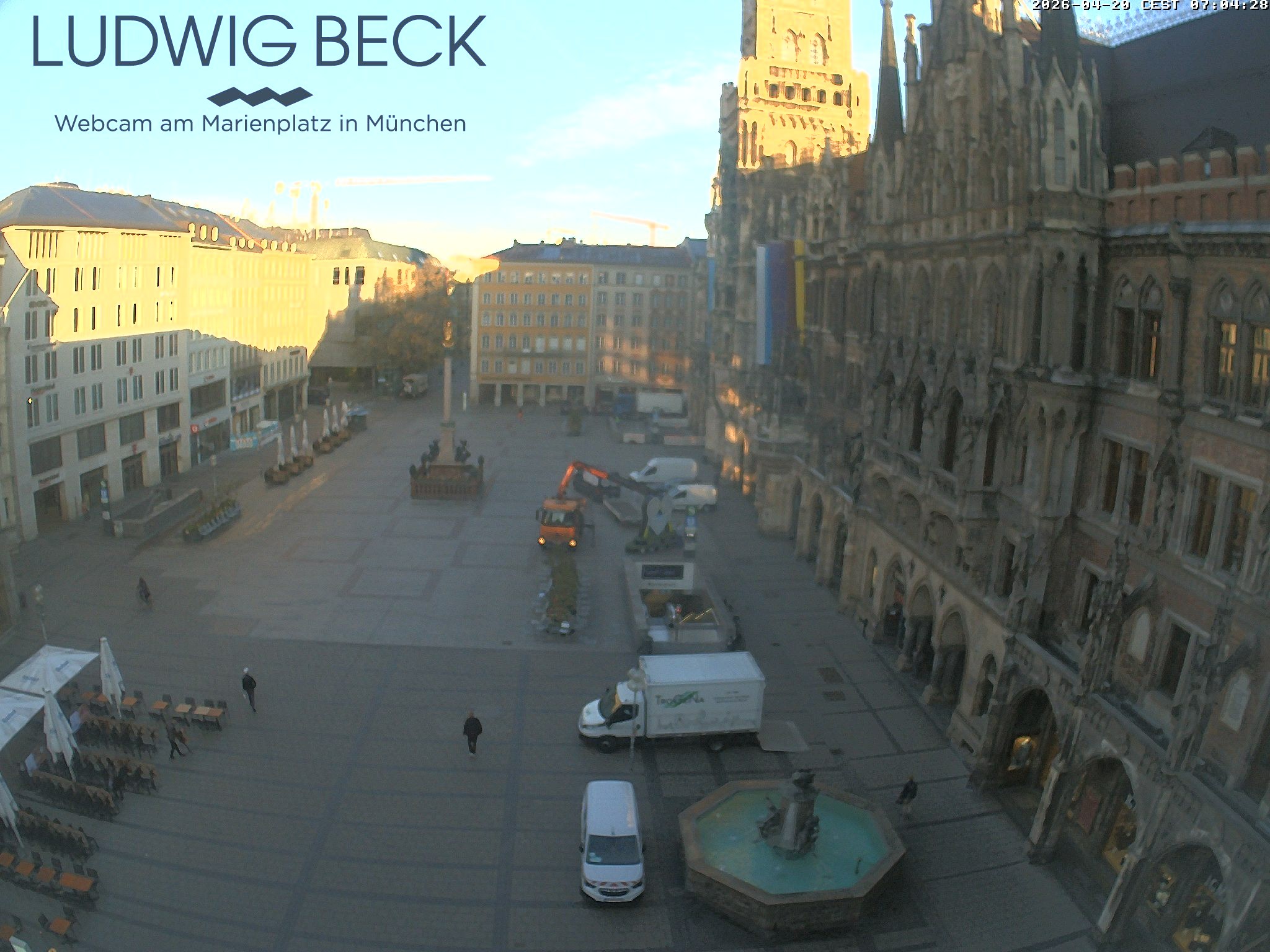 Archiv Foto Webcam am Marienplatz München