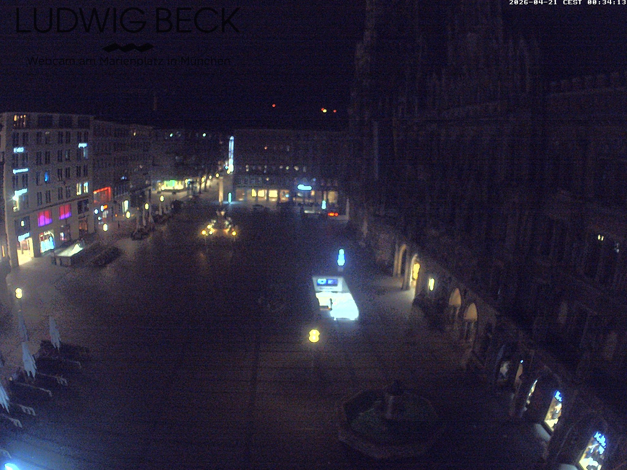 Archiv Foto Webcam am Marienplatz München