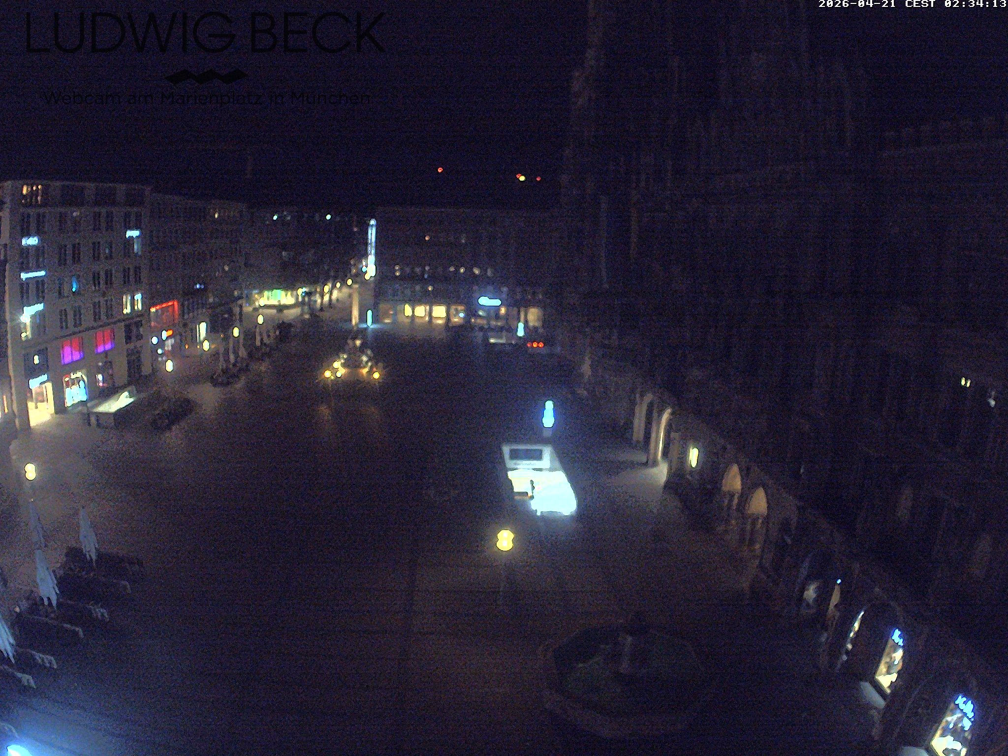 Archiv Foto Webcam am Marienplatz München
