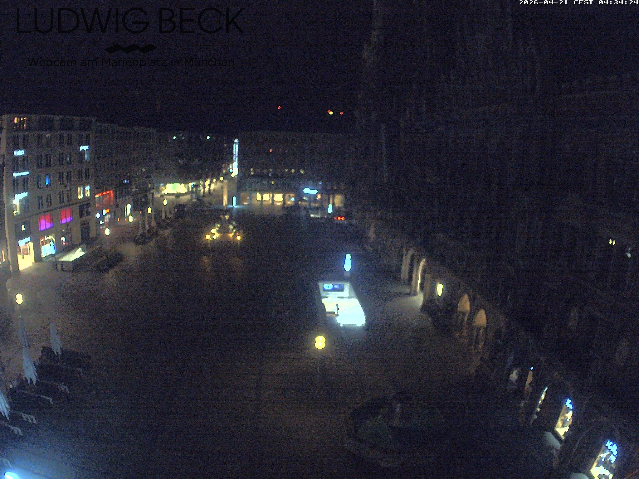 Archiv Foto Webcam am Marienplatz München