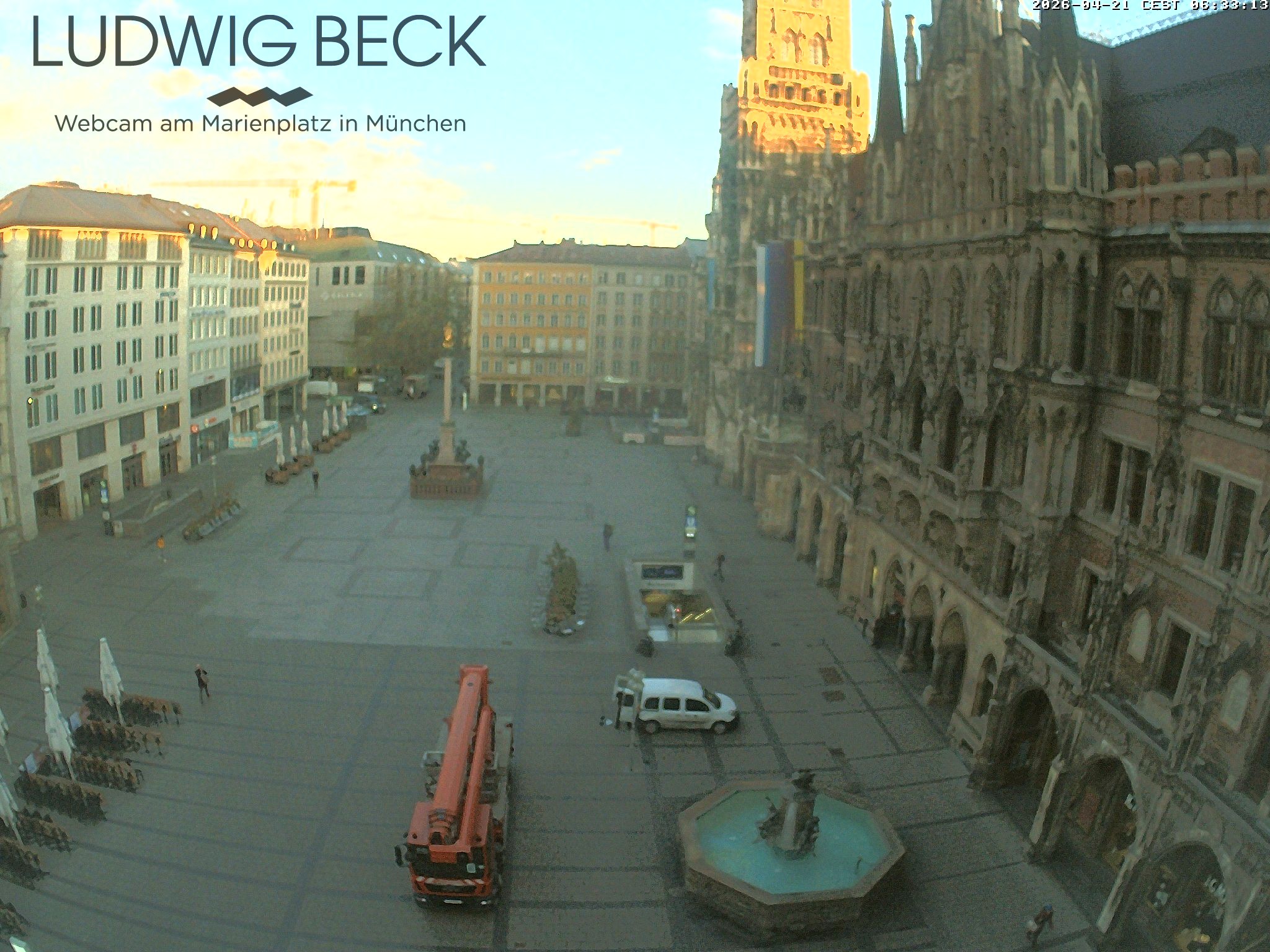 Archiv Foto Webcam am Marienplatz München