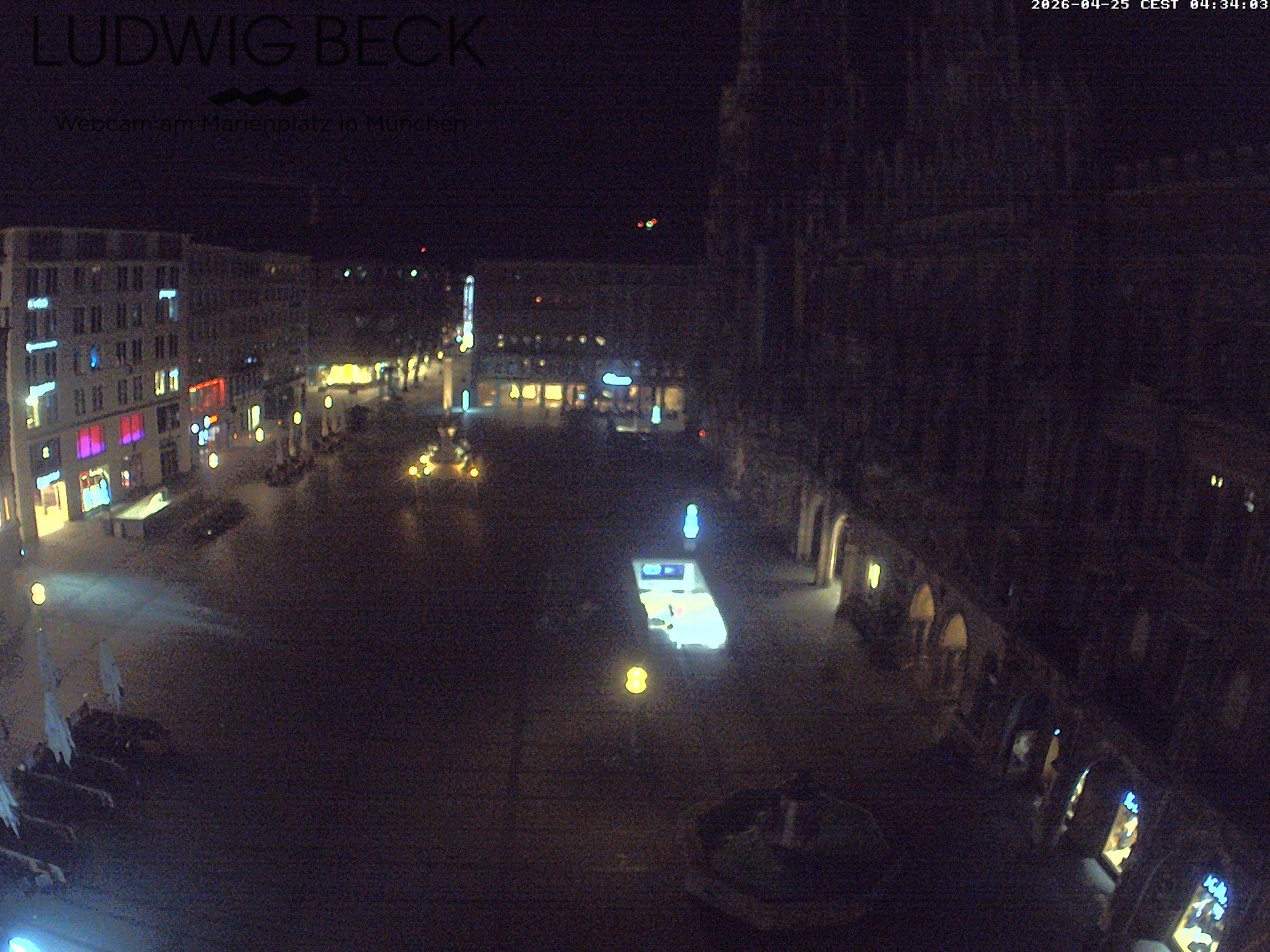 Archiv Foto Webcam am Marienplatz München