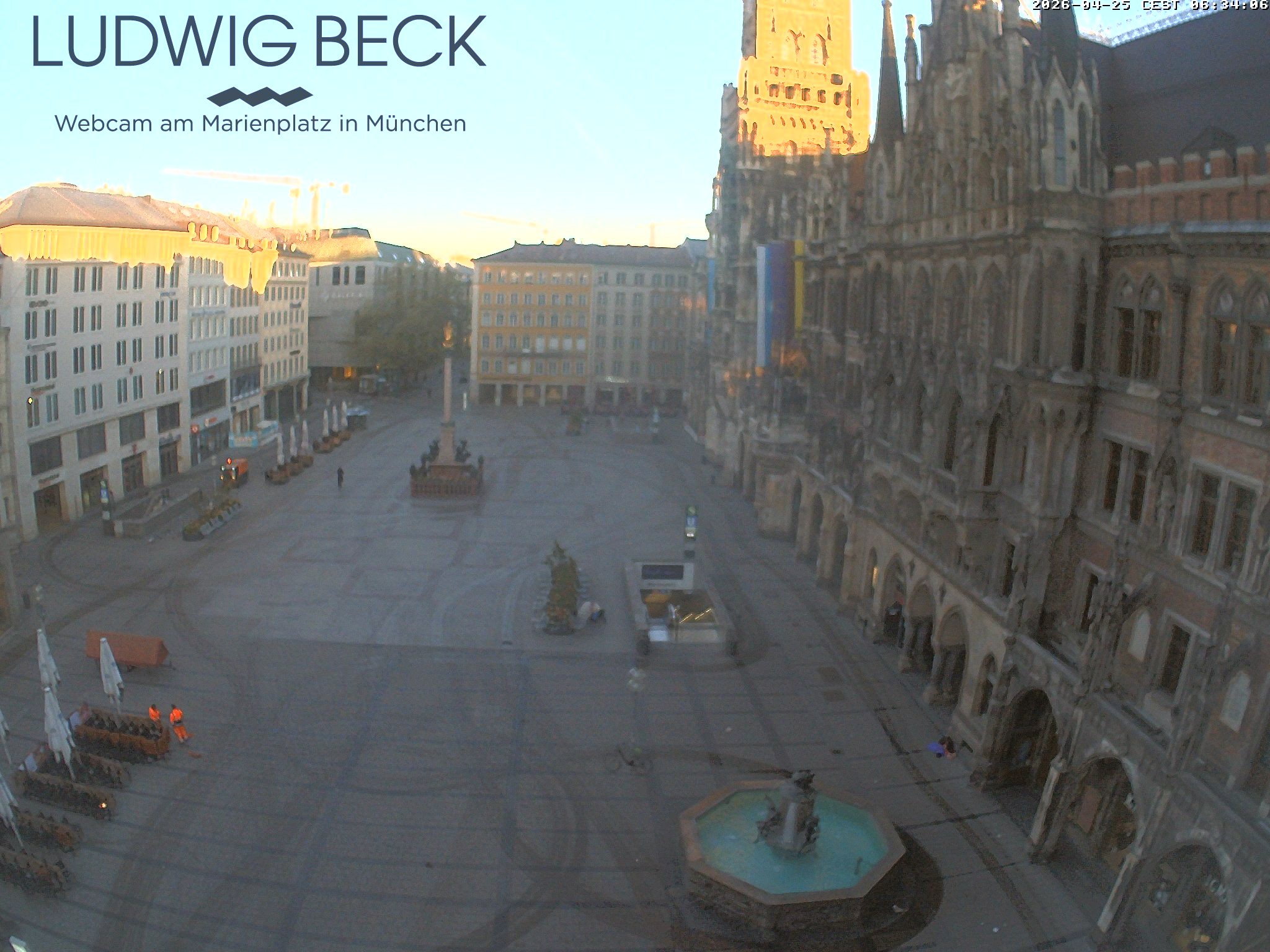 Archiv Foto Webcam am Marienplatz München