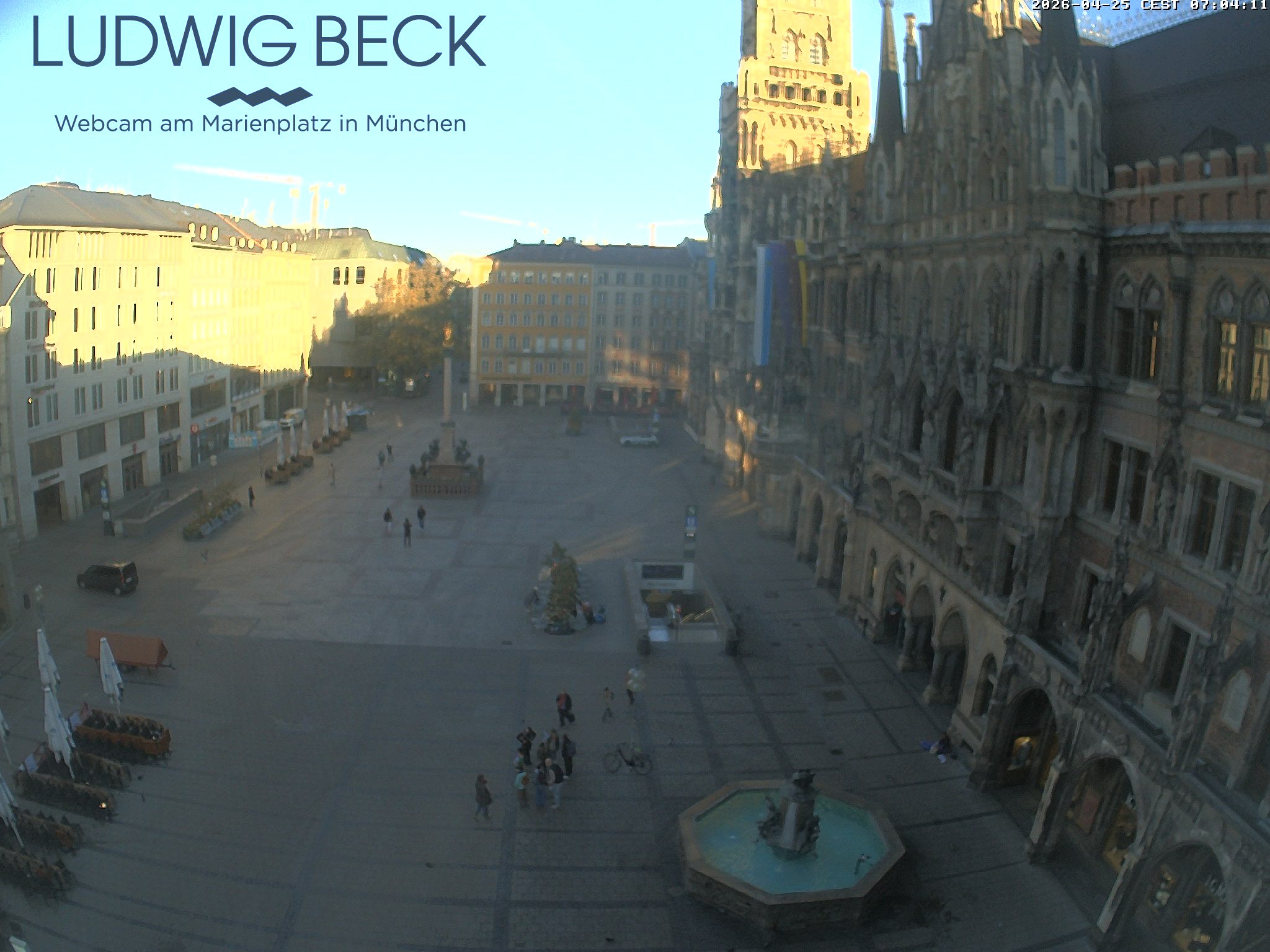 Archiv Foto Webcam am Marienplatz München