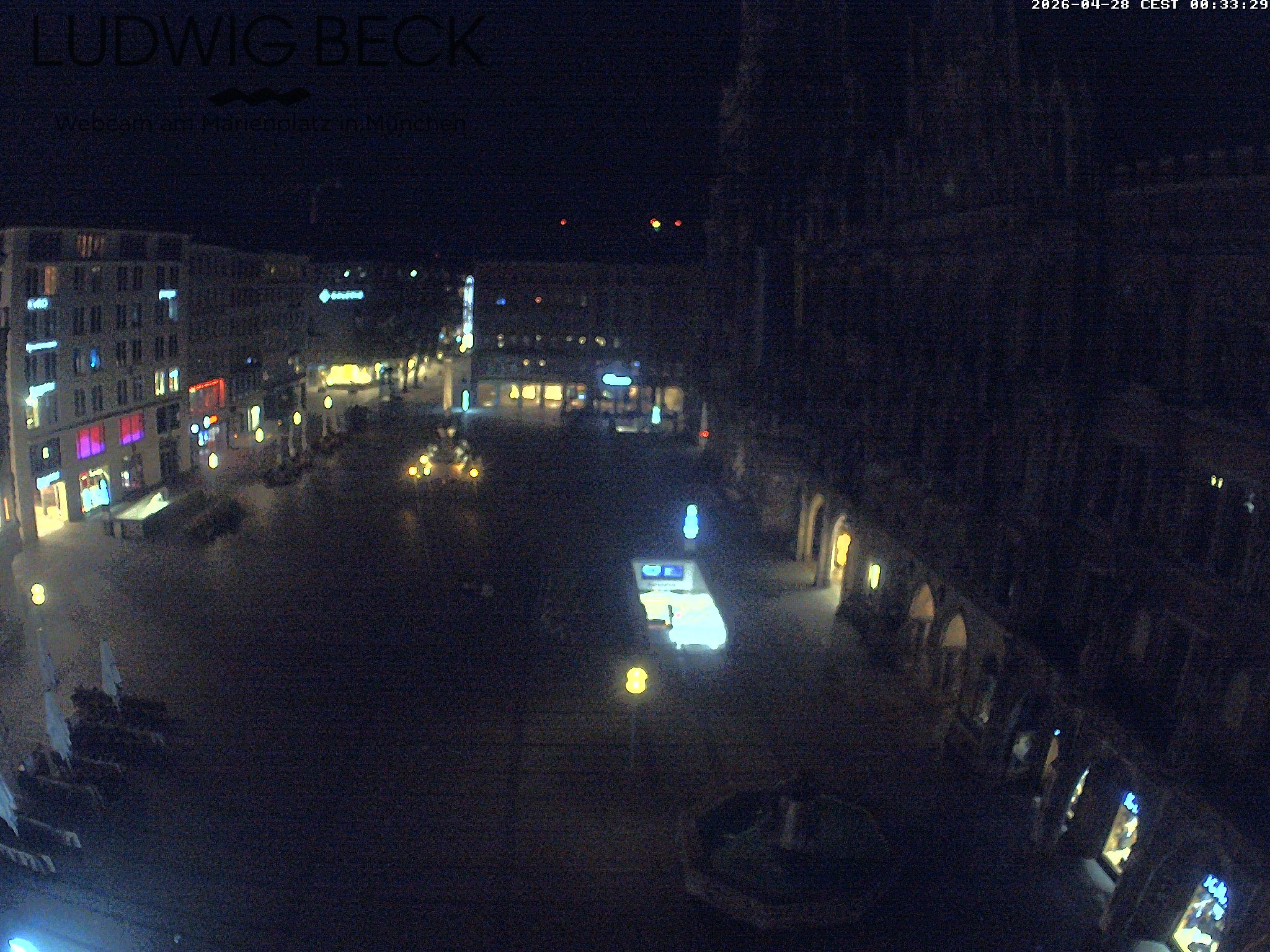 Archiv Foto Webcam am Marienplatz München