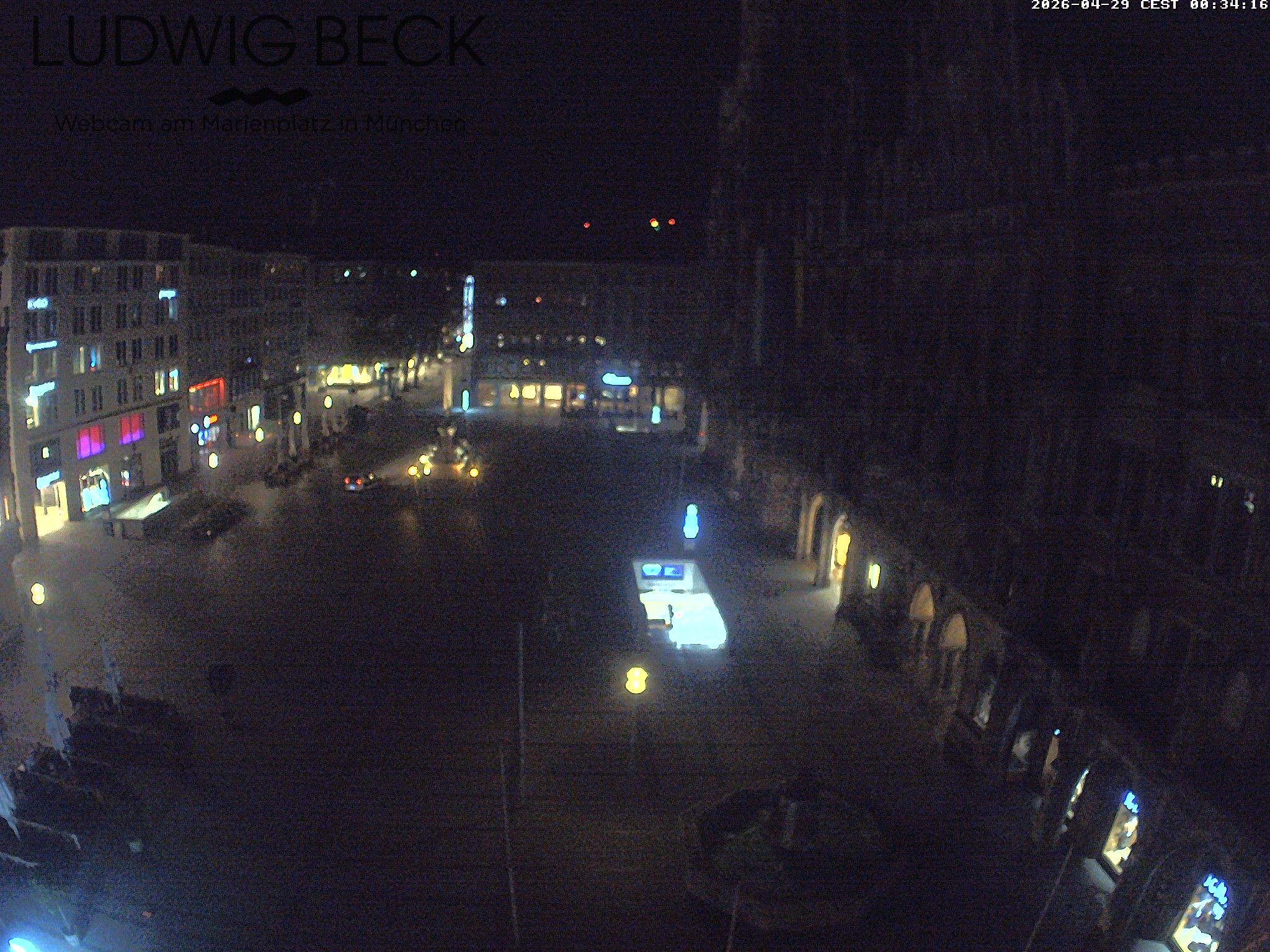Archiv Foto Webcam am Marienplatz München