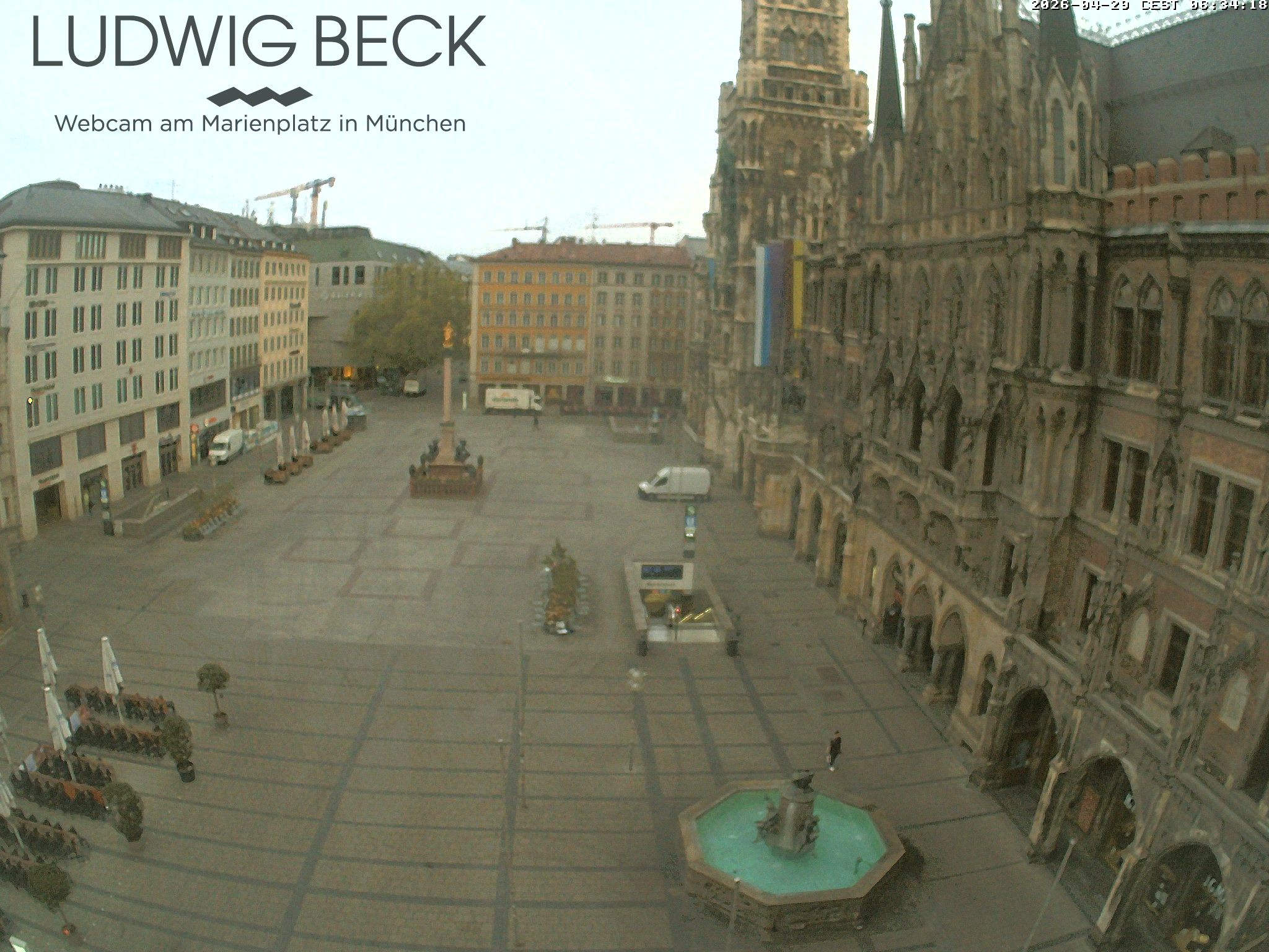 Archiv Foto Webcam am Marienplatz München