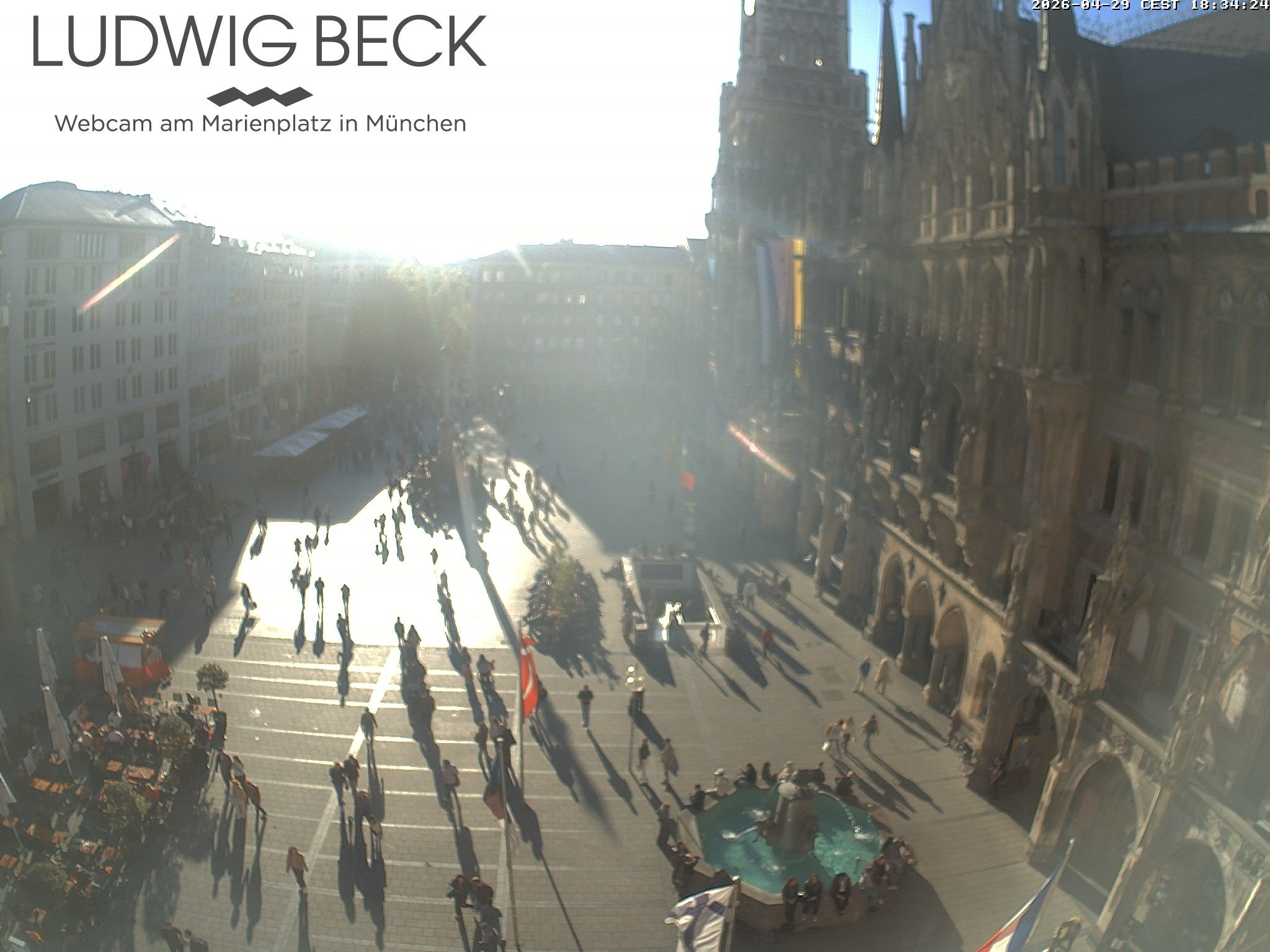 Archiv Foto Webcam am Marienplatz München