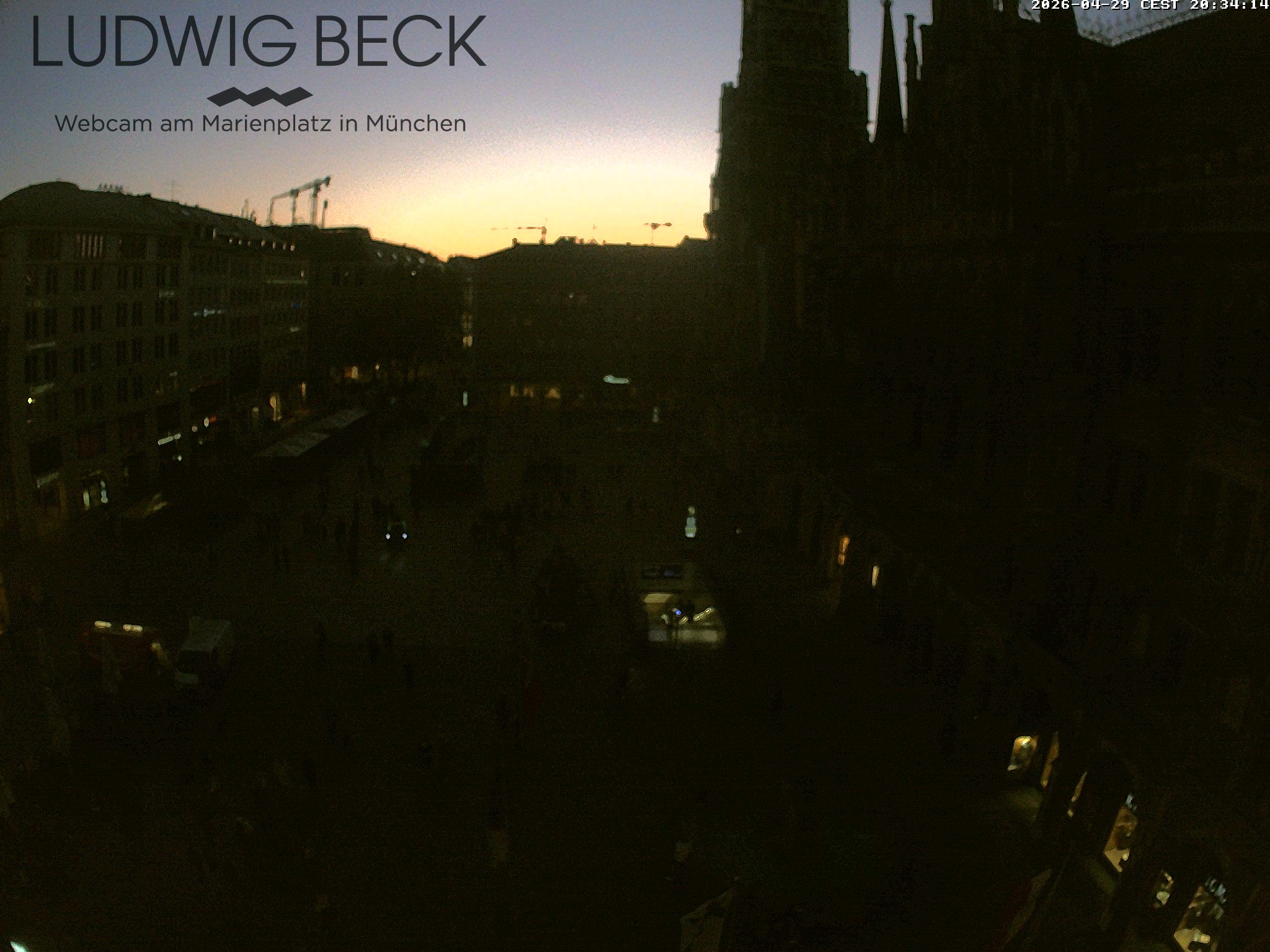 Archiv Foto Webcam am Marienplatz München