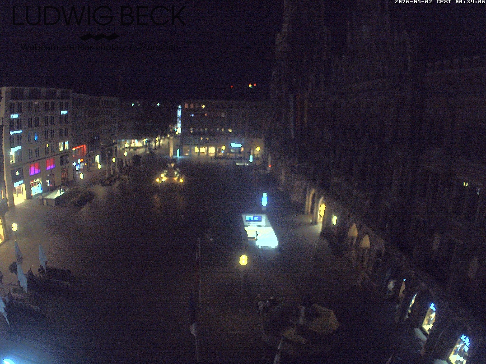Archiv Foto Webcam am Marienplatz München