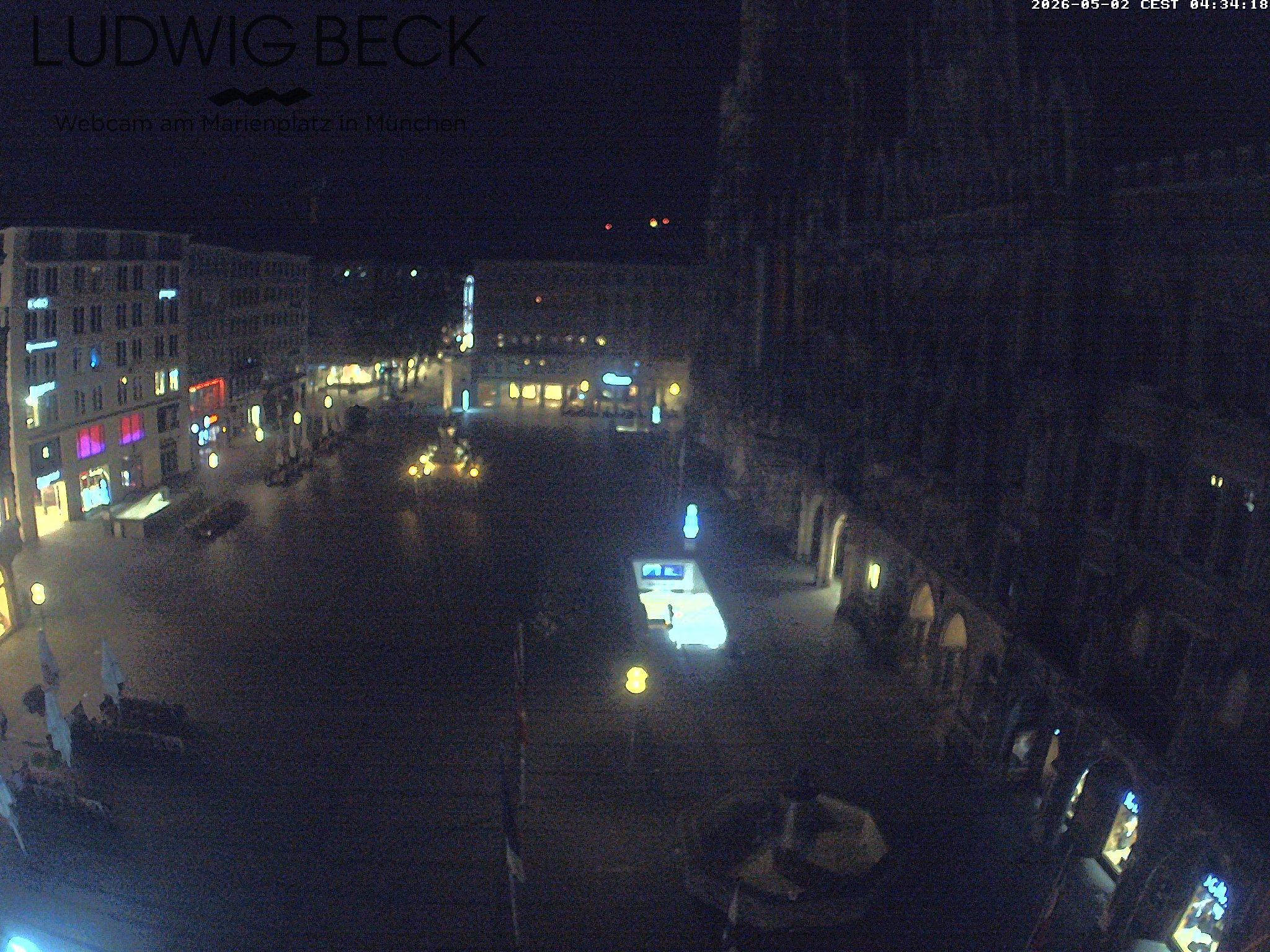 Archiv Foto Webcam am Marienplatz München