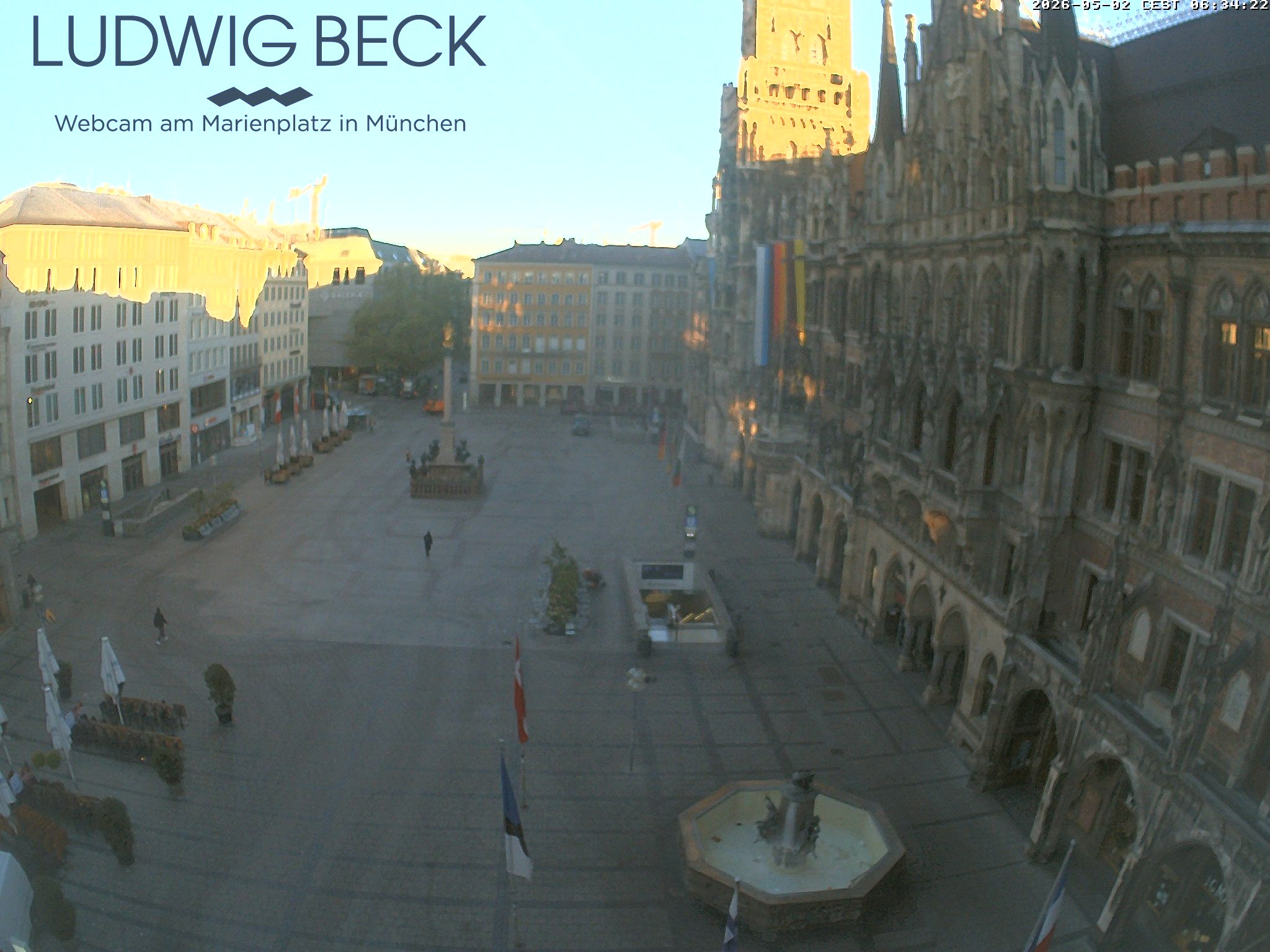 Archiv Foto Webcam am Marienplatz München