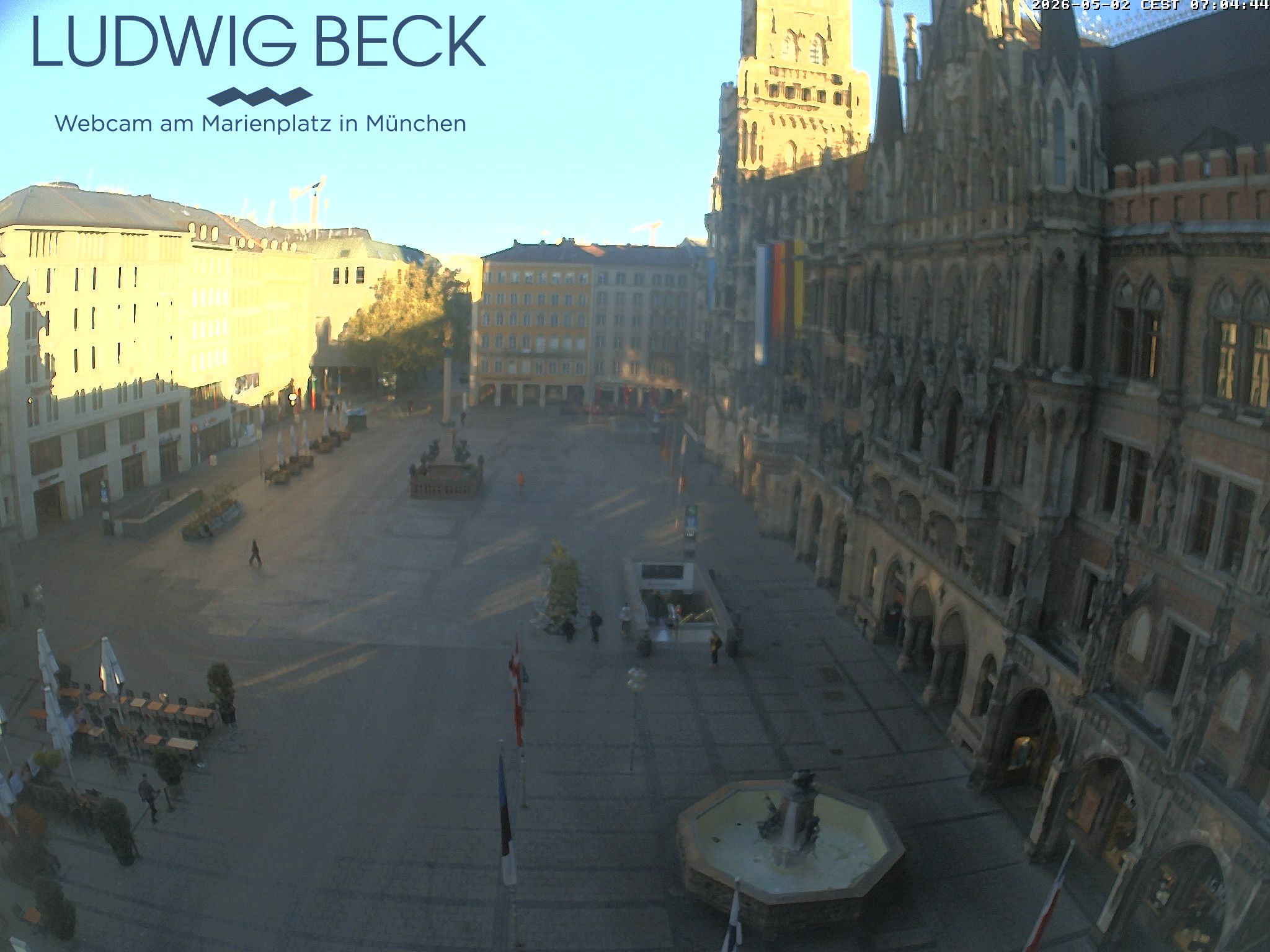 Archiv Foto Webcam am Marienplatz München
