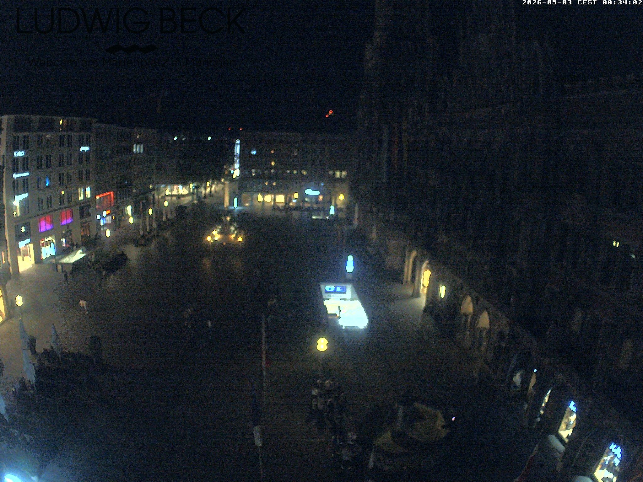 Archived image Webcam at the Marienplatz, Munich