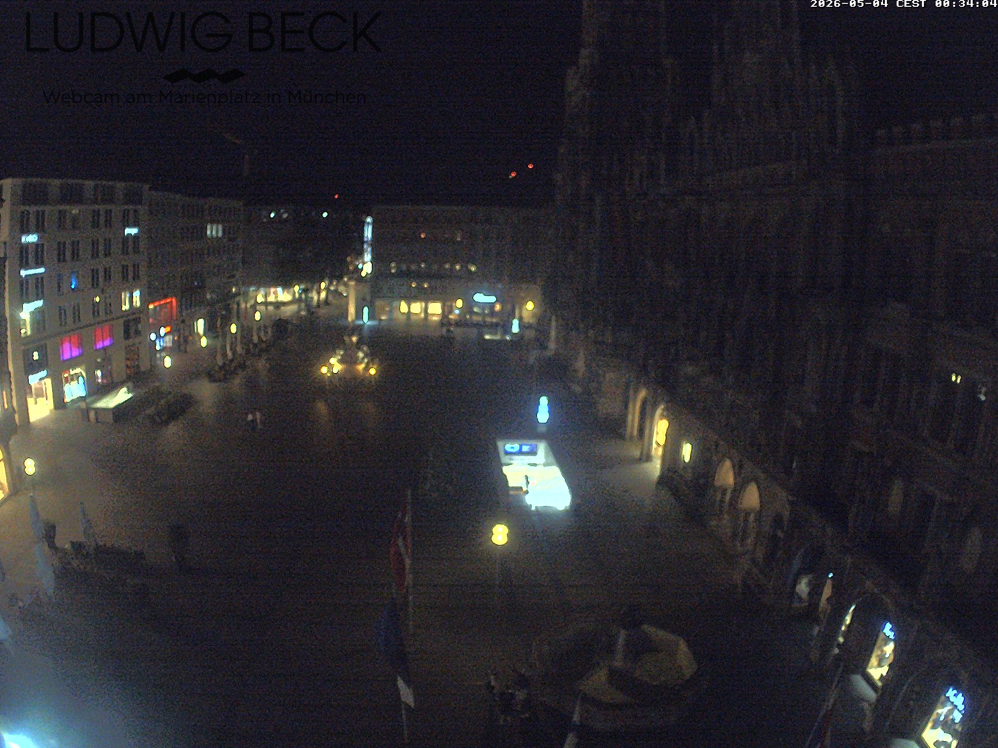 Archiv Foto Webcam am Marienplatz München